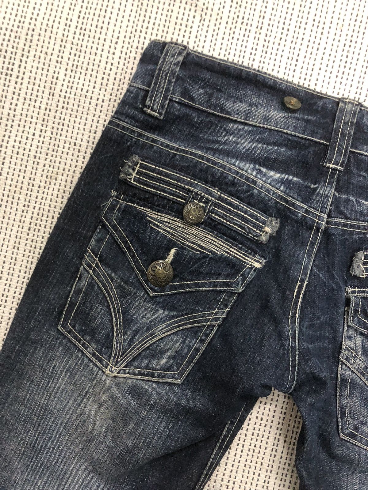 If Six Was Nine × Le Grande Bleu (L.G.B.) × Tornado Mart IfSixWasNine Style- Jesse Logan Rusty Wash Skeleton Skull Size US 33 - 11 Thumbnail