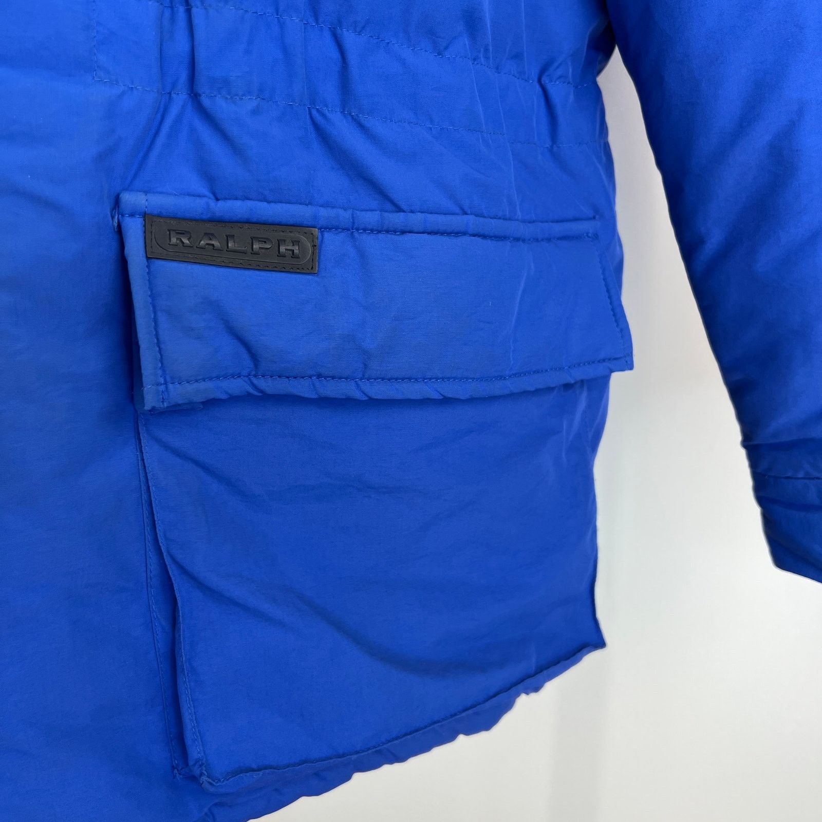 Ralph Lauren × Vintage Vintage Ralph Ralph Lauren Puffer Hooded Blue Coat Size L / US 10 / IT 46 - 10 Thumbnail