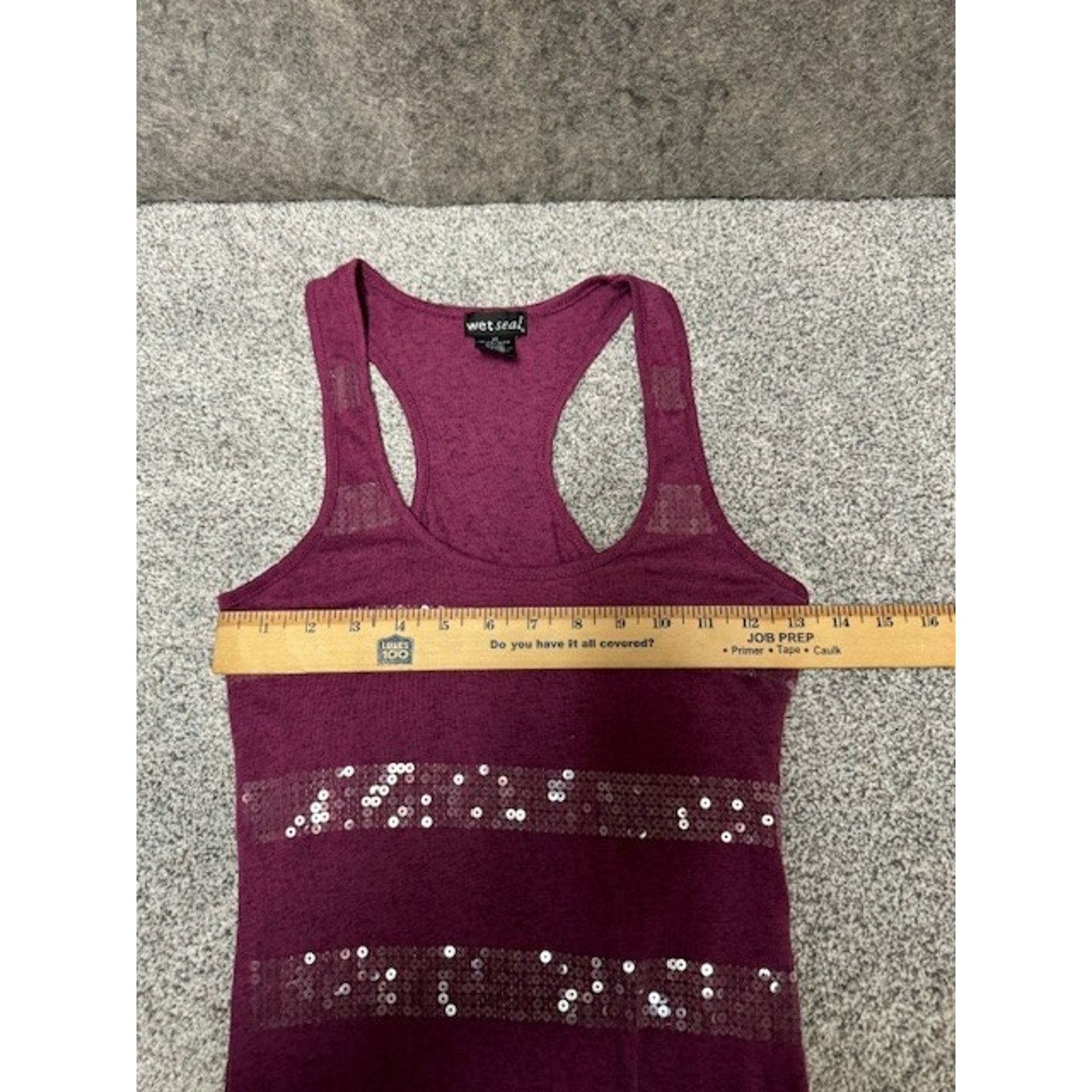 Other Wet Seal Tank Top Women XS Sequins Embellished Fairy 90s Y2K Size XS / US 0-2 / IT 36-38 - 4 Thumbnail