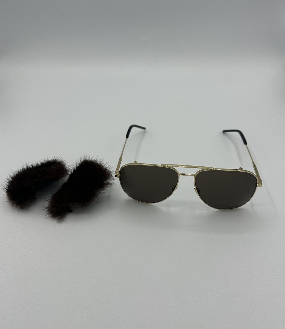 Saint Laurent Paris Saint Laurent Mink Sunglasses Size ONE SIZE - 6 Thumbnail