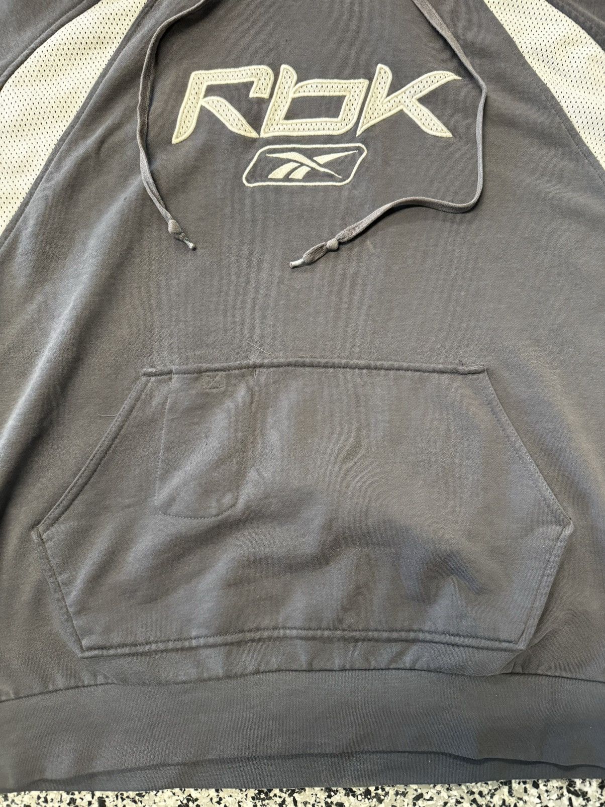 Reebok Reebok Grey and White Logo Pullover Hoodie Size US XXL / EU 58 / 5 - 3 Thumbnail