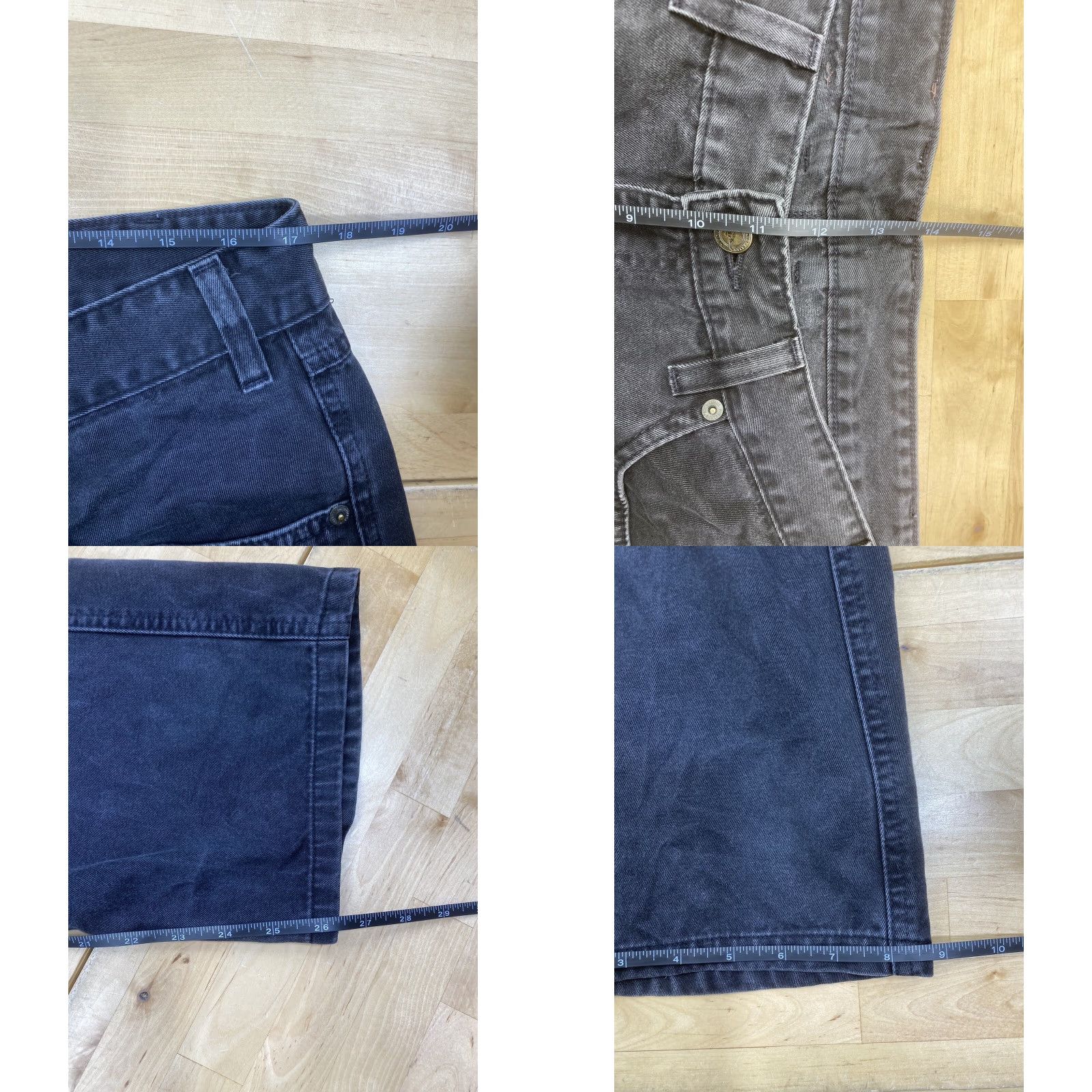 Vintage RM Williams Denim Jeans Mens 34x26 Black Denim Straight Jeans 7288 Regular Men Size US 34 / EU 50 - 8 Thumbnail