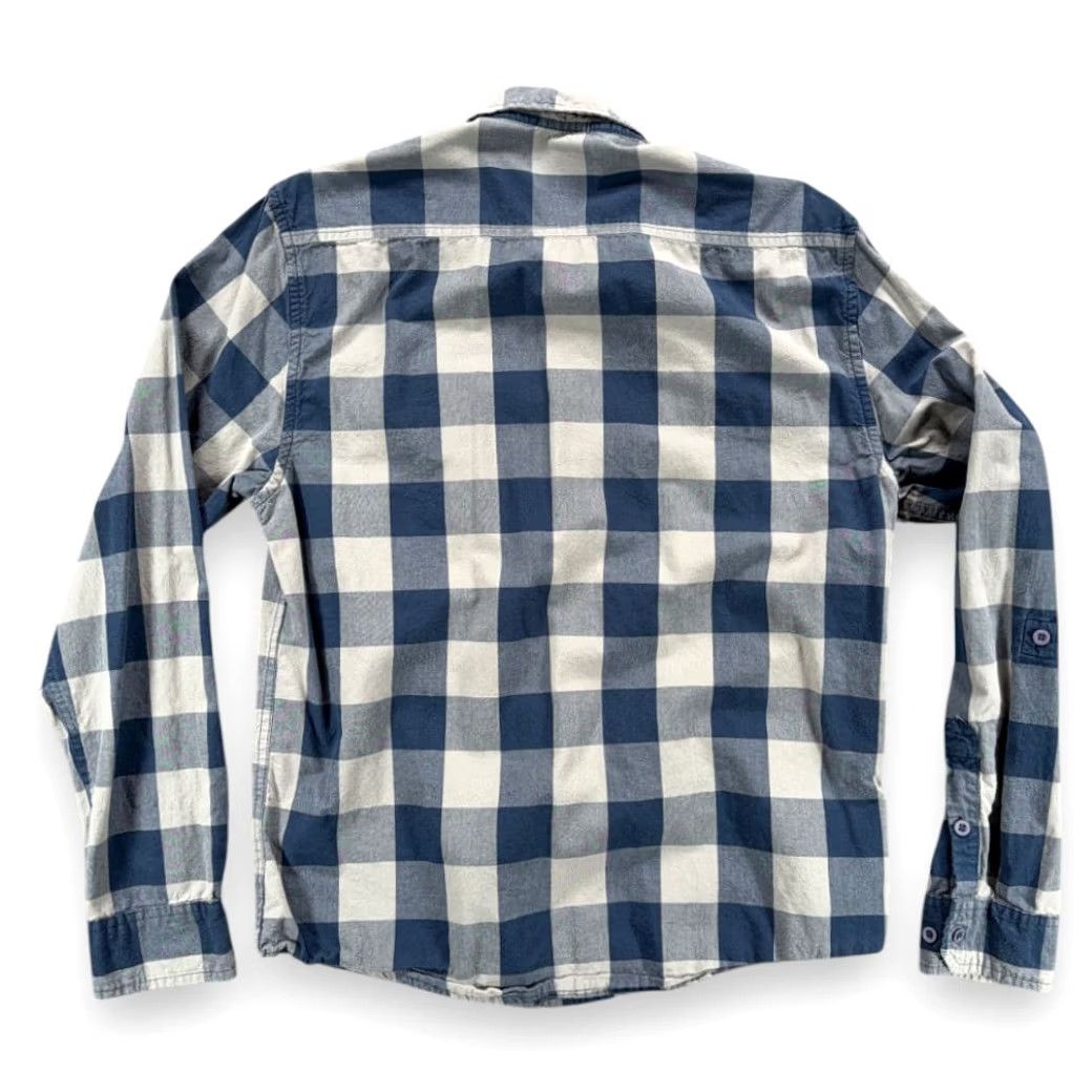 Vintage Free Nature Shirt Men MEDIUM Blue Buffalo Check Button Up Size US M / EU 48-50 / 2 - 3 Thumbnail