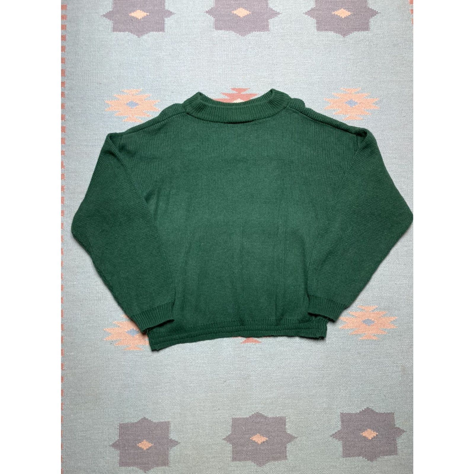 Vintage VINTAGE Animal Men Sweater Knit Pullover Green M Medium Ducks Animals Camp Beverly Hills Wildlife Preserve Size US M / EU 48-50 / 2 - 7 Thumbnail