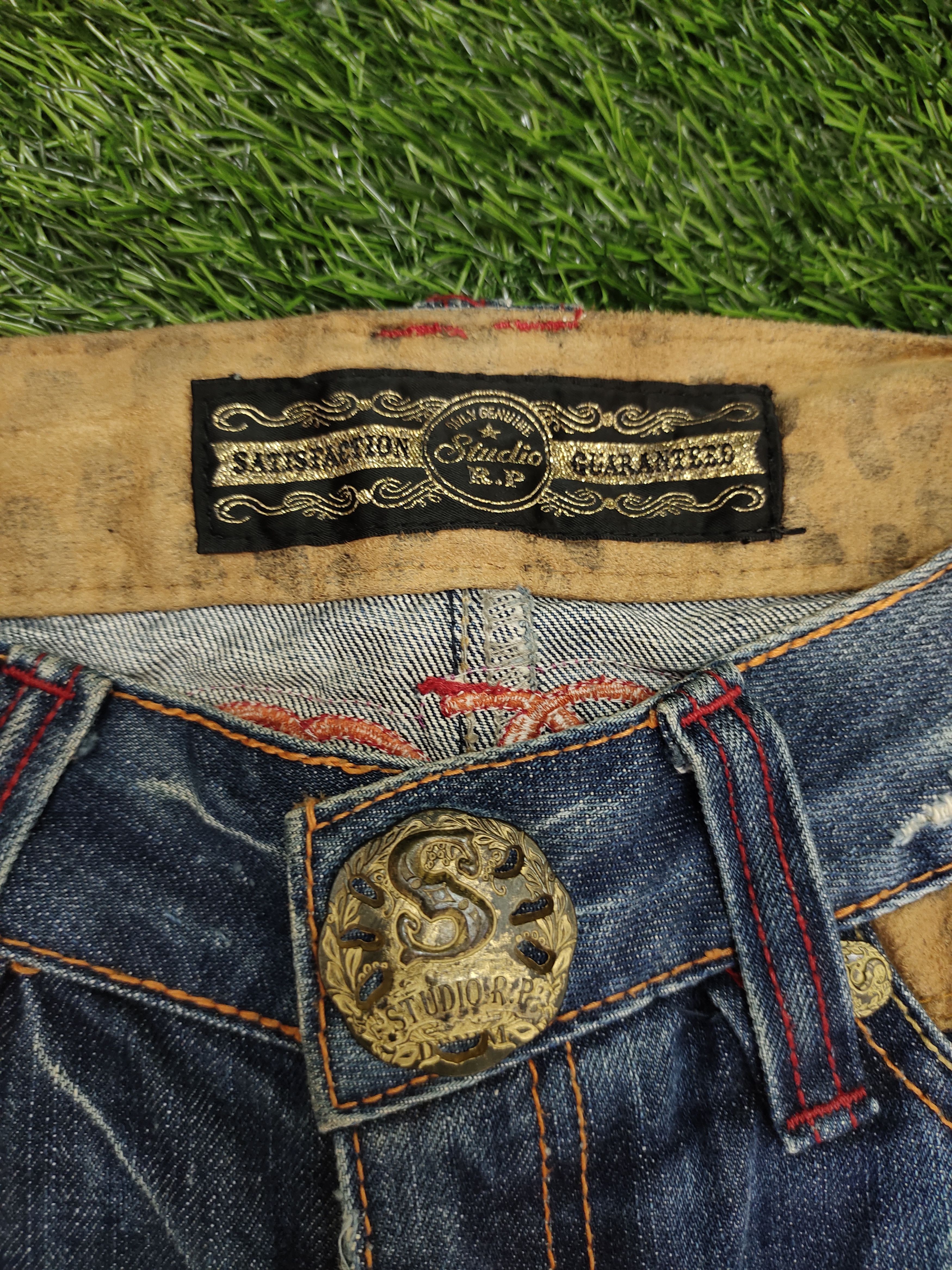 Le Grande Bleu (L.G.B.) Flare Jeans Studio RP Spell Out Clawmark Boot Cut Y2k Goa Size US 28 / EU 44 - 19 Thumbnail