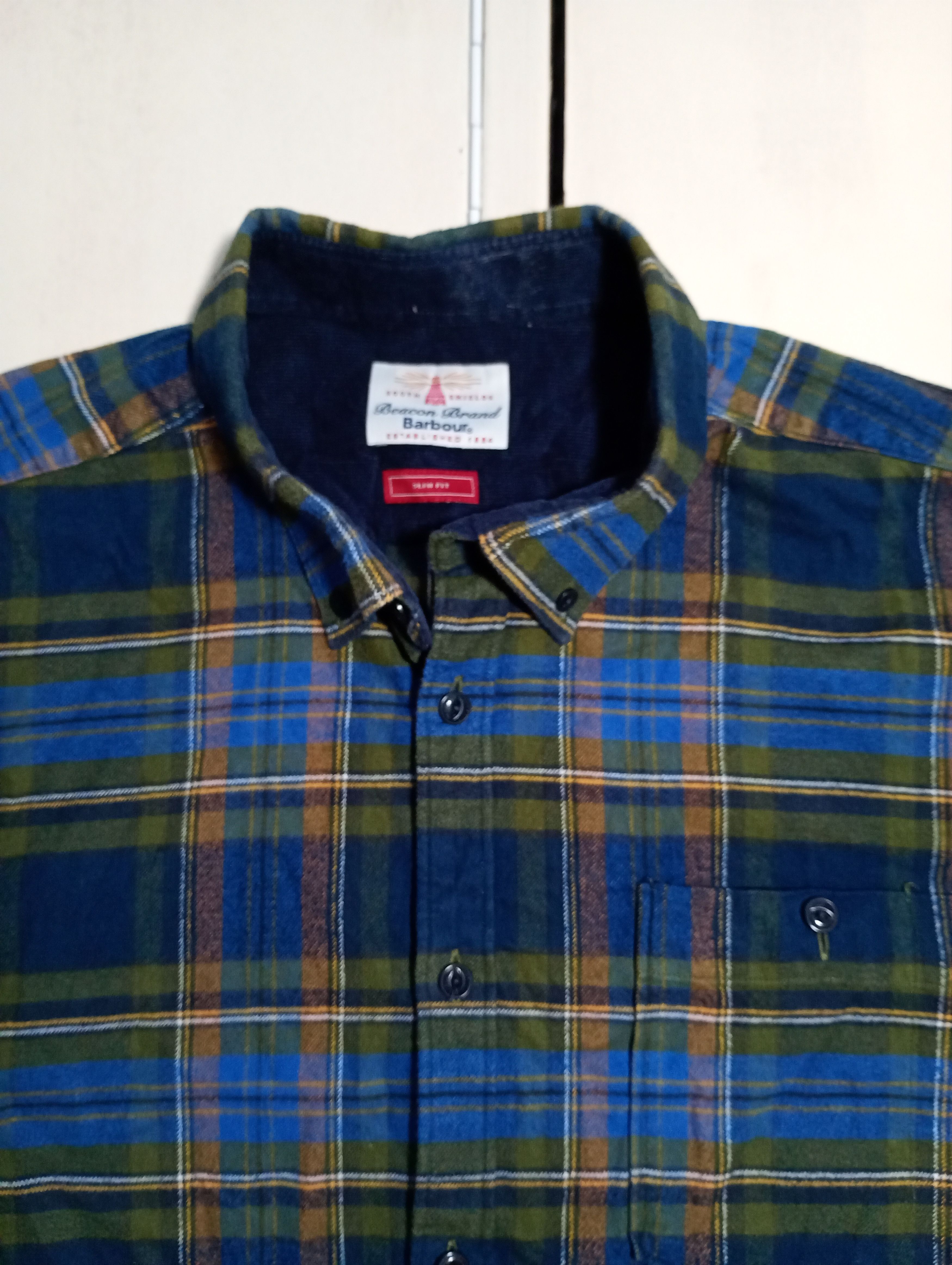 Barbour Barbour Castleford Checkered Flannel Shirt Size US L / EU 52-54 / 3 - 7 Thumbnail