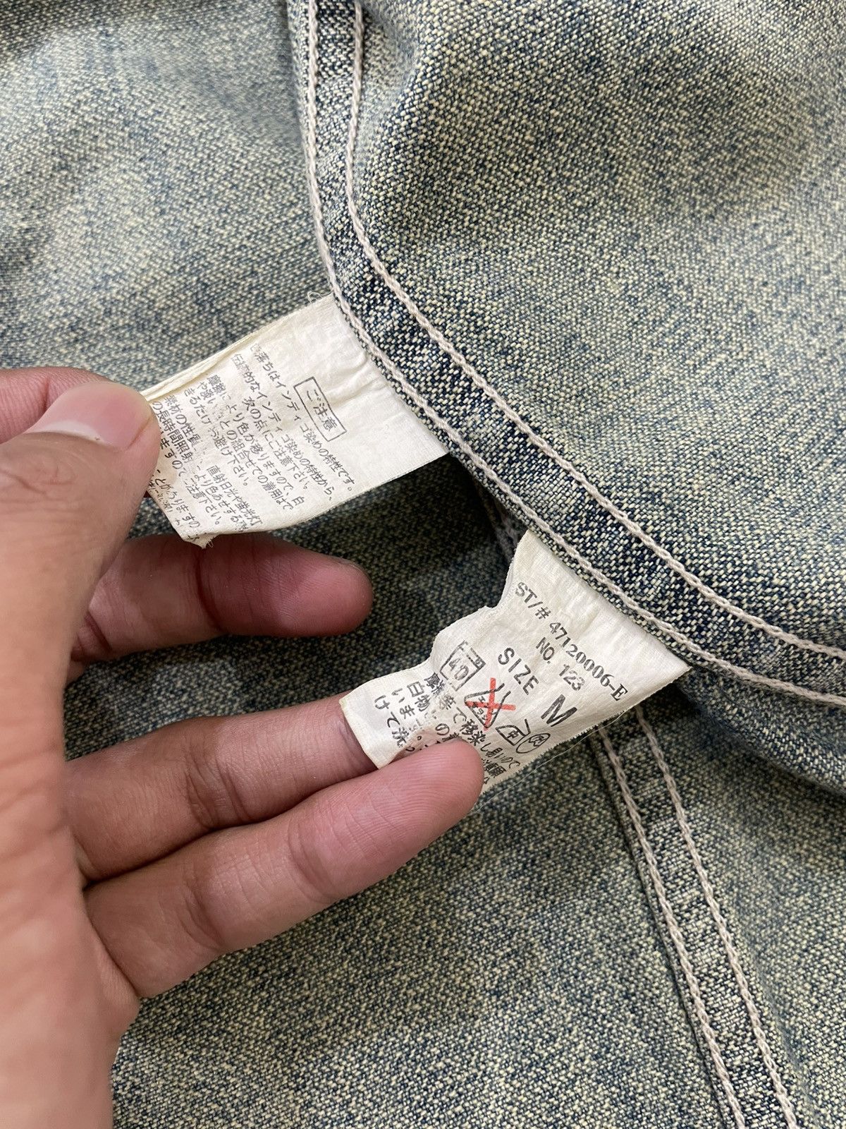 14th Addiction 2000s Japan Light Blue Denim Jacket Washed if6was9 LGB 14th Size US M / EU 48-50 / 2 - 5 Thumbnail