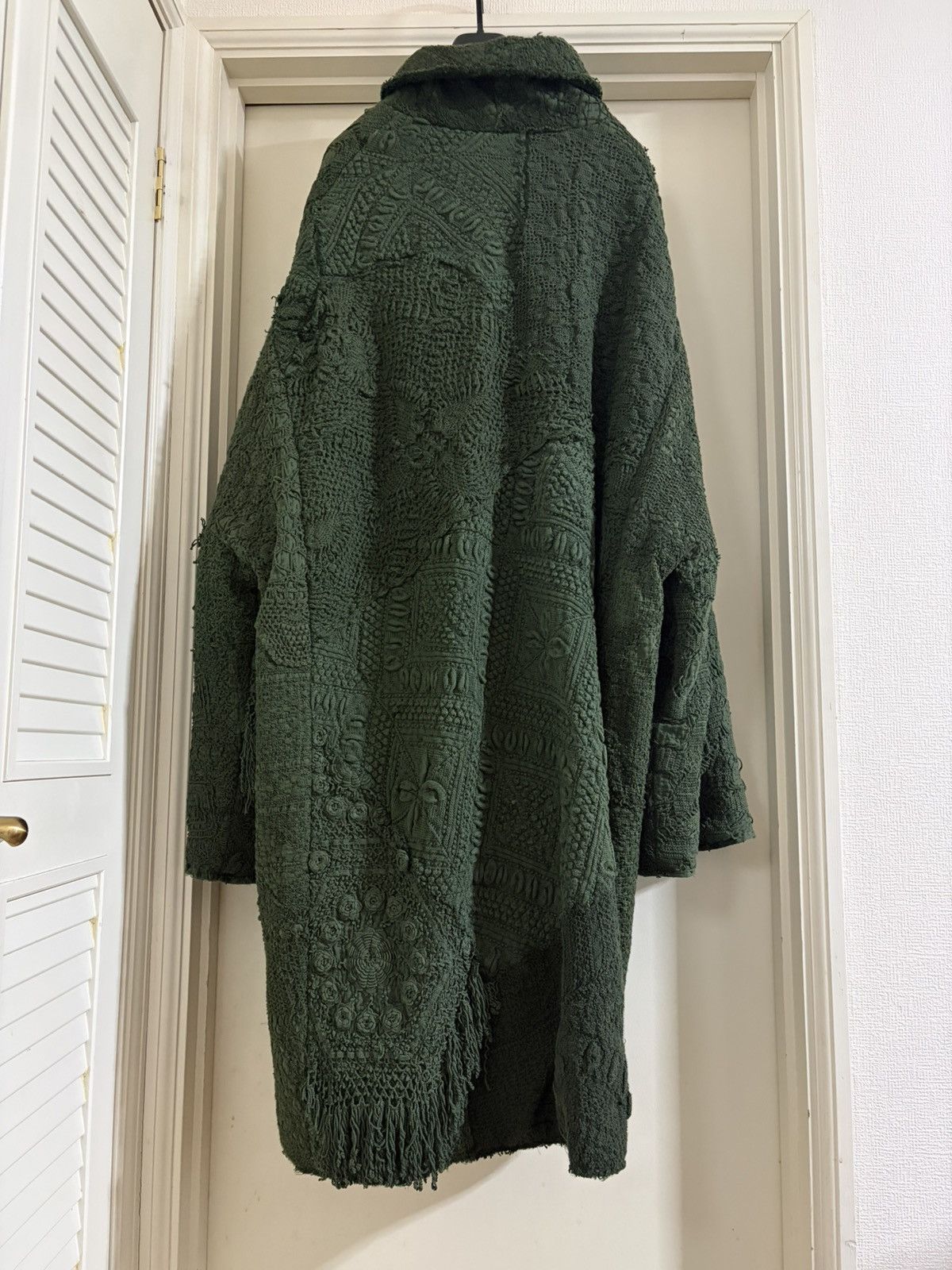 By Walid [1-of-1] By Walid "Adolfo" Coat - Antique Crochet & Sashiko Size US XL / EU 56 / 4 - 4 Thumbnail