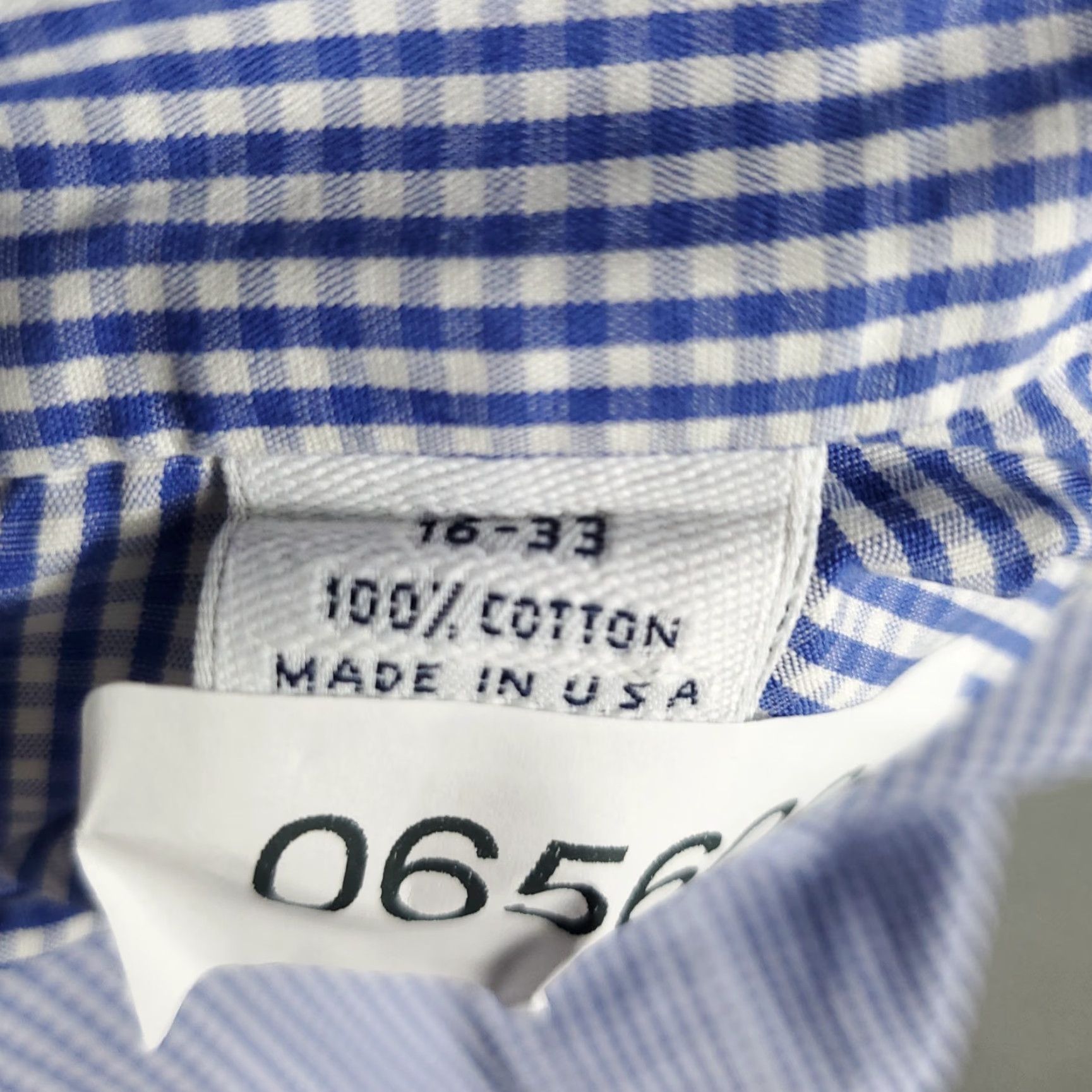 Brooks Brothers Brooks Brothers Shirt Mens 16 Blue Check Dress Button Up Long Sleeve Size 42R - 7 Thumbnail