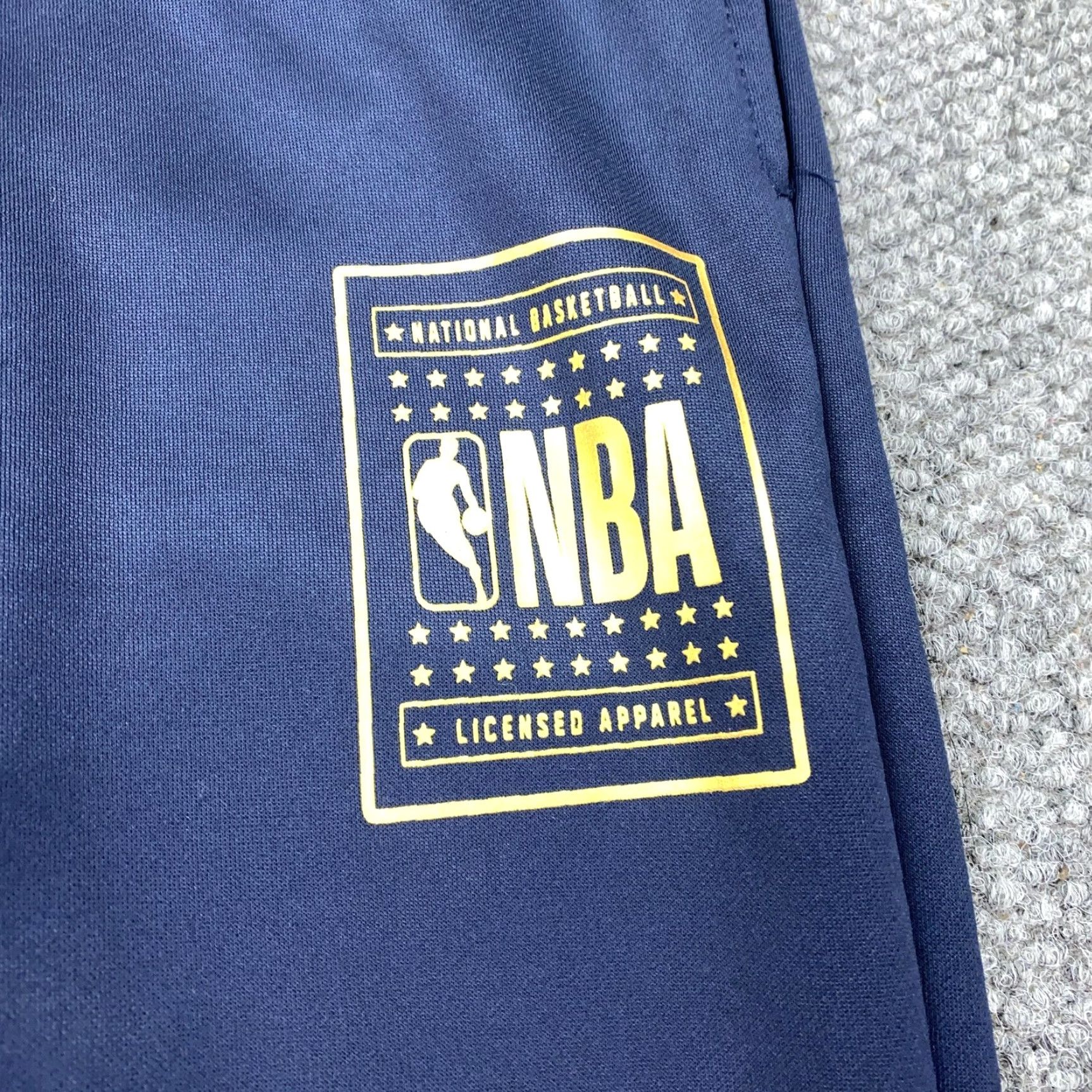 NBA VINTAGE NBA Pants Mens Medium Navy Blue Basketball Joggers Sweatpants Licensed Apparel Size US 31 - 3 Thumbnail