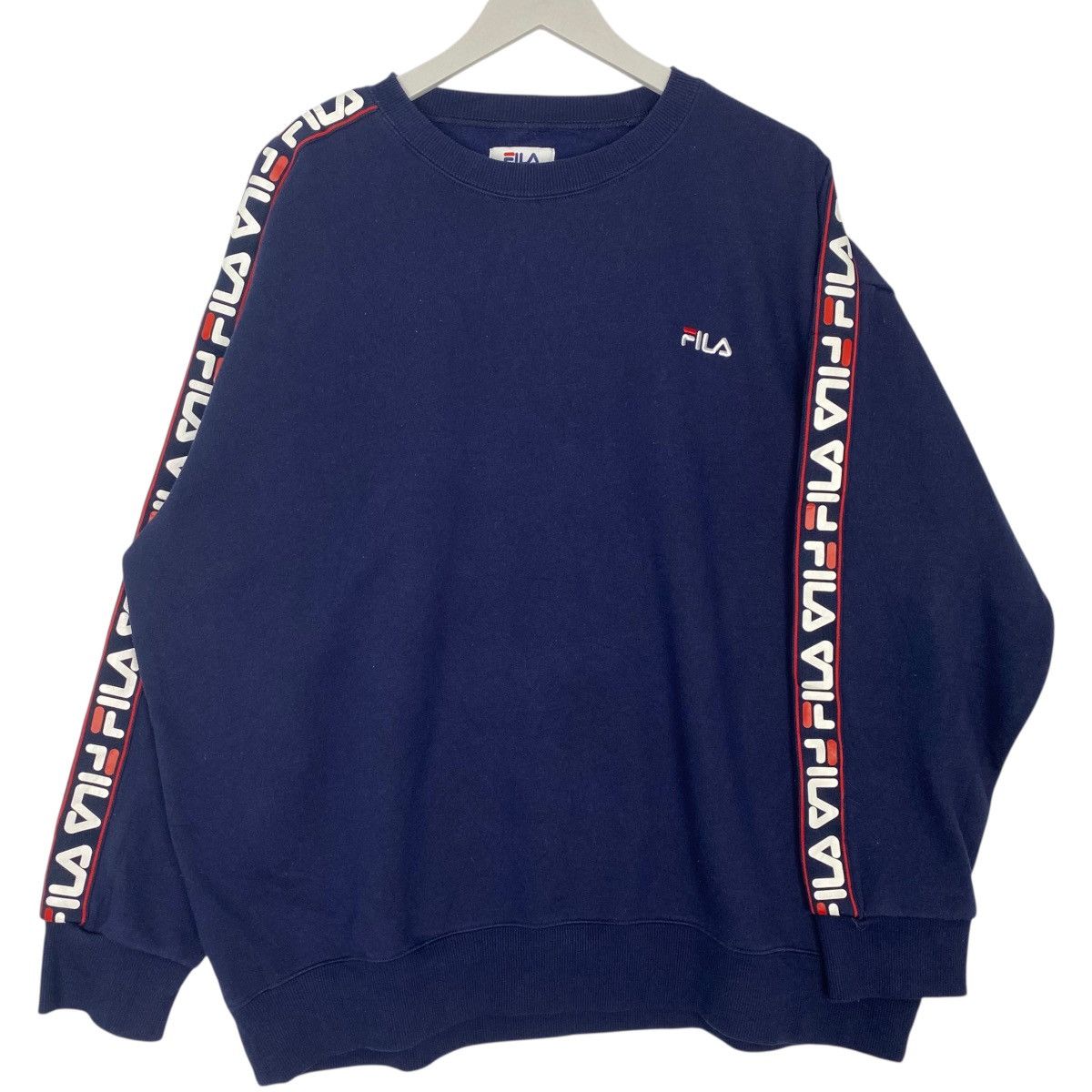 Vintage Vintage Fila Crewneck Sweathirt NavyBlue Pullover Jumper SzL Size US L / EU 52-54 / 3 - 4 Thumbnail