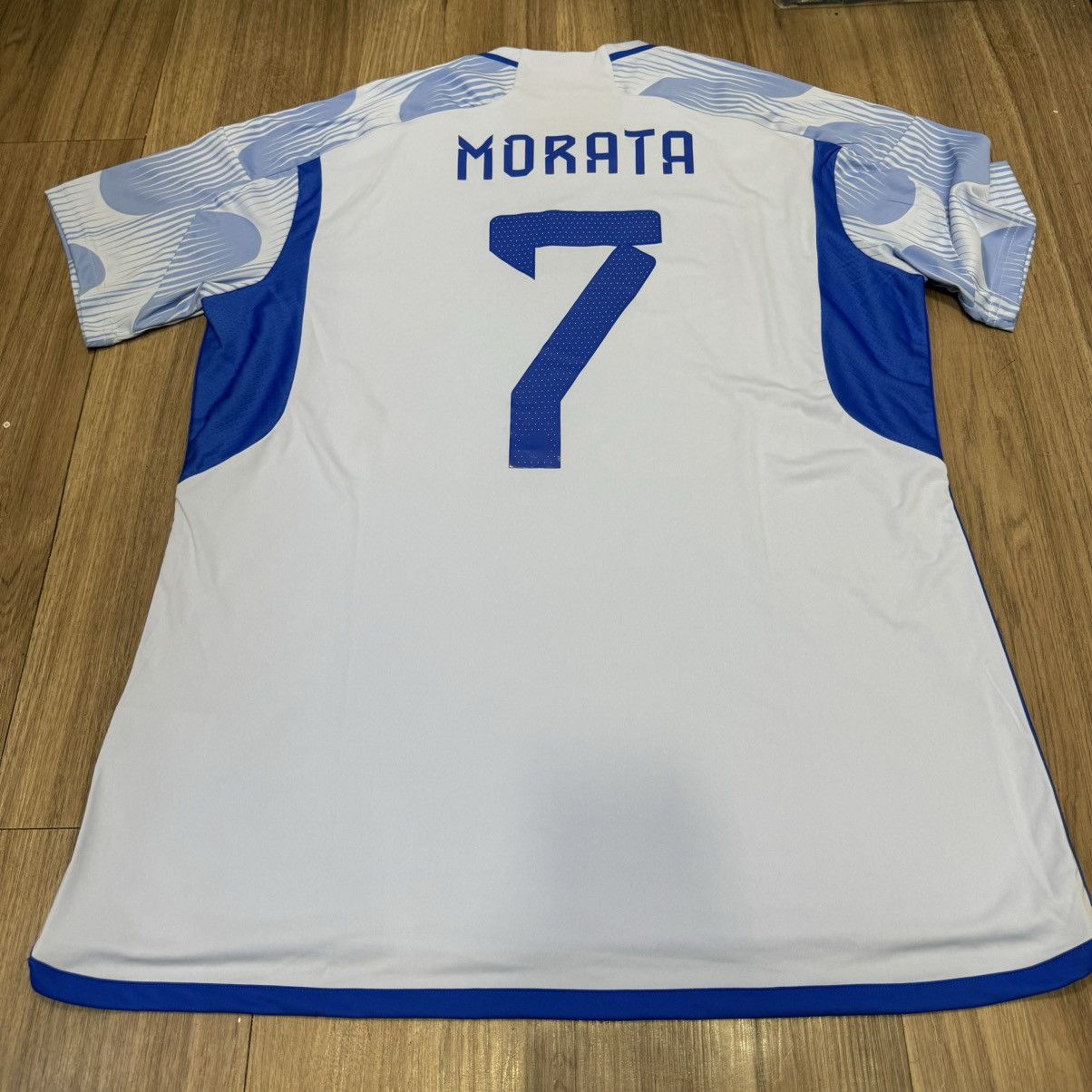 Adidas Spain 22/23 away shirt #7 Morata Size US XL / EU 56 / 4 - 2 Thumbnail