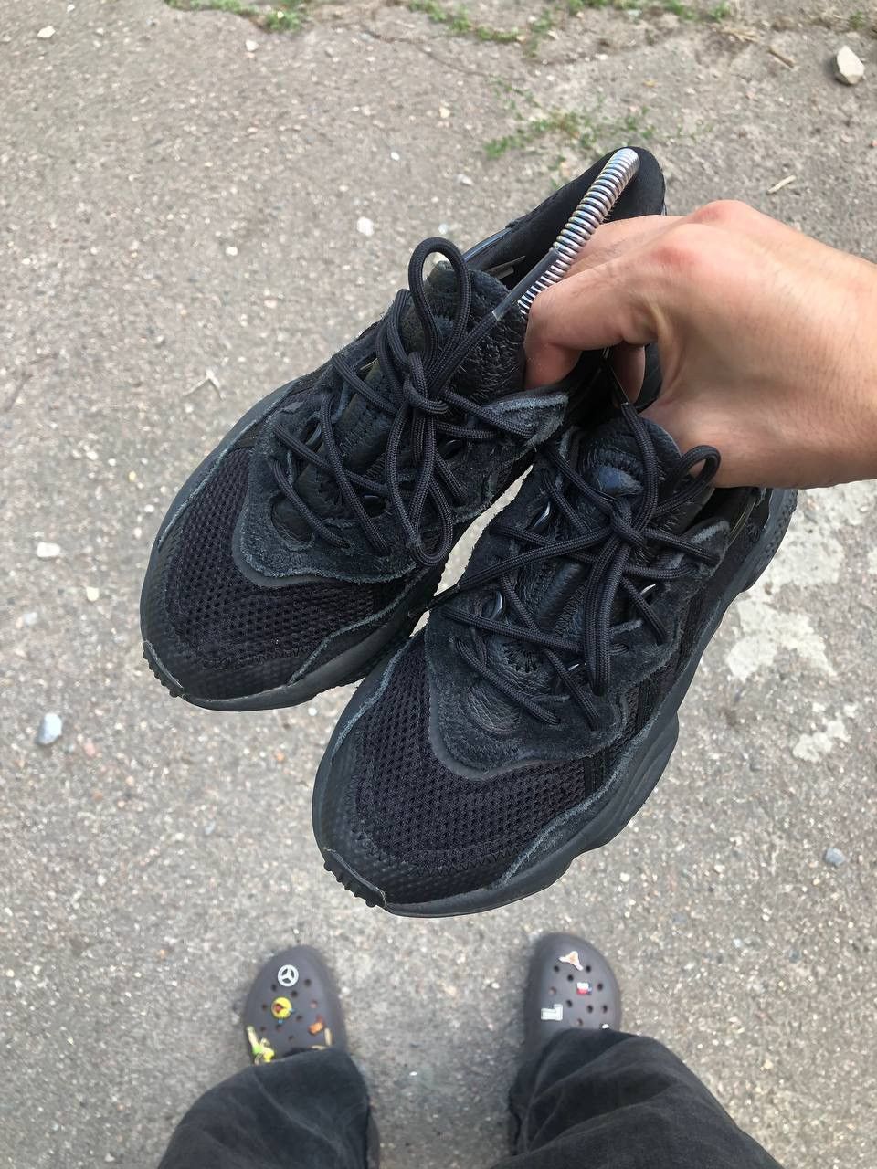 Adidas VERY RARE ADIDAS ORIGINAL OZWEEGO FULL BLACK SNEAKERS Y2K Size US 4 / IT 34 - 10 Thumbnail