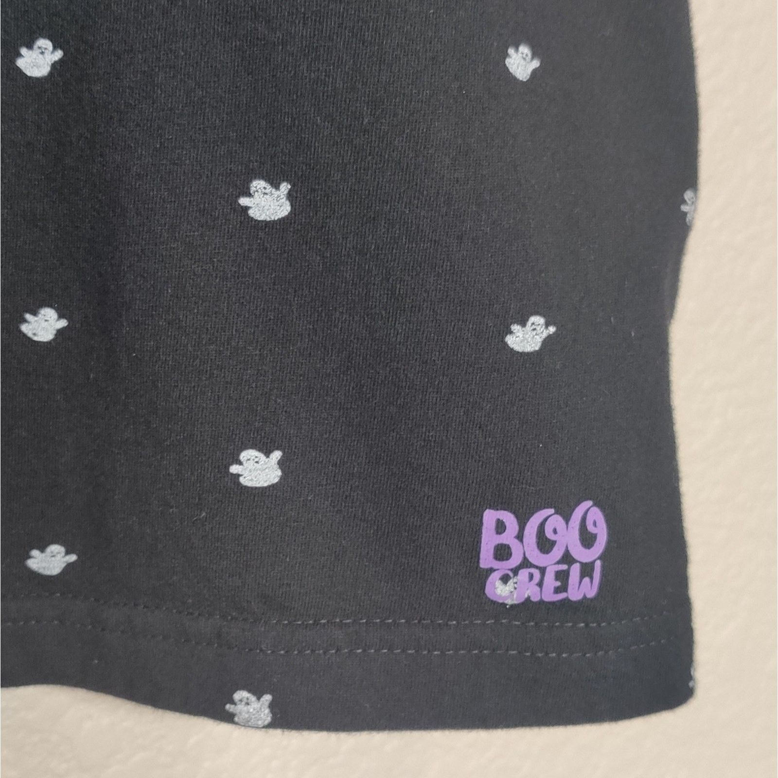 Denim & Co. Denim & Flower Black Halloween Polo Shirt Ghosts BOO Crew Size US L / EU 52-54 / 3 - 6 Thumbnail