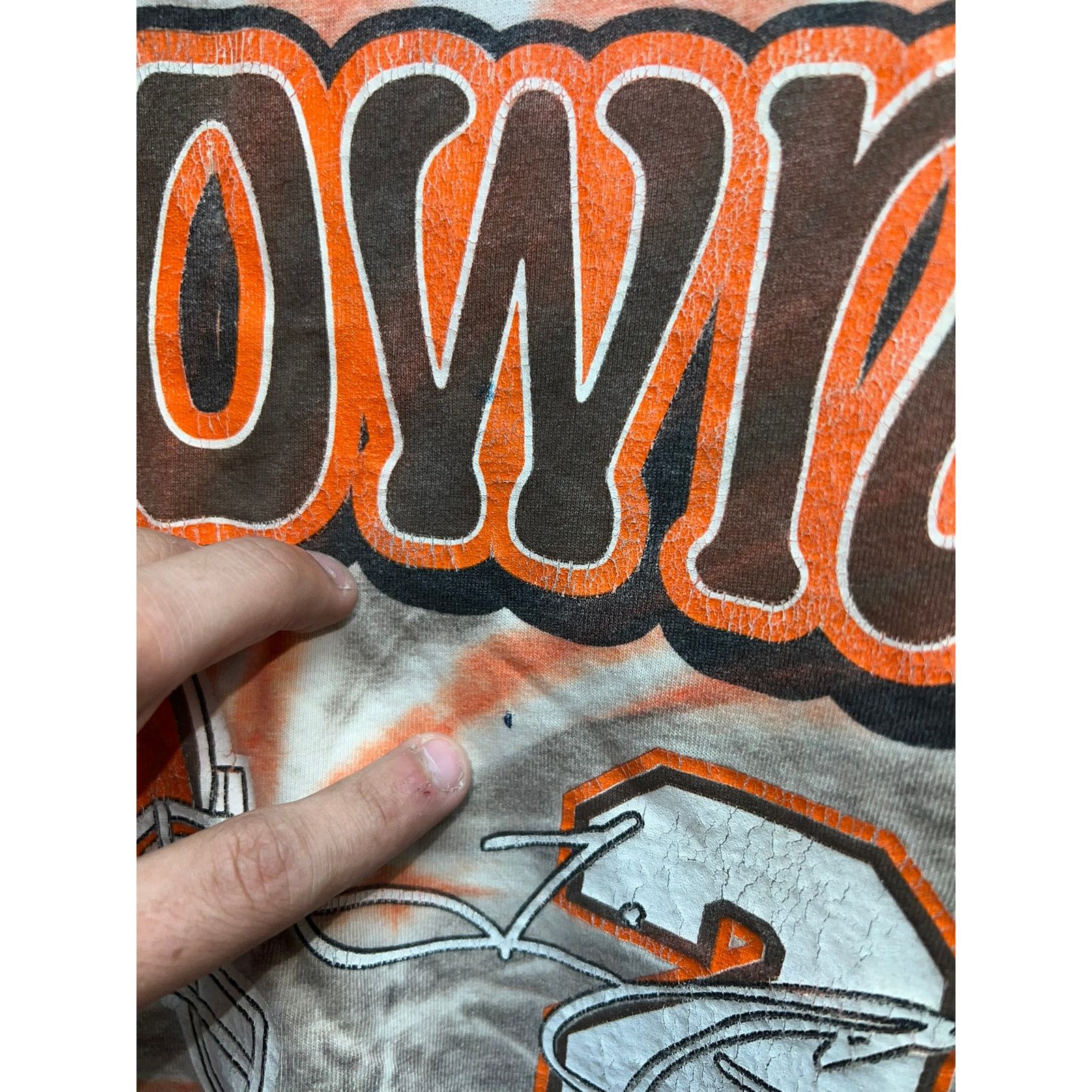 Vintage Vintage Cleveland Browns Shirt Tim Couch Tie Dye NFL Tee 90s Size US L / EU 52-54 / 3 - 6 Thumbnail