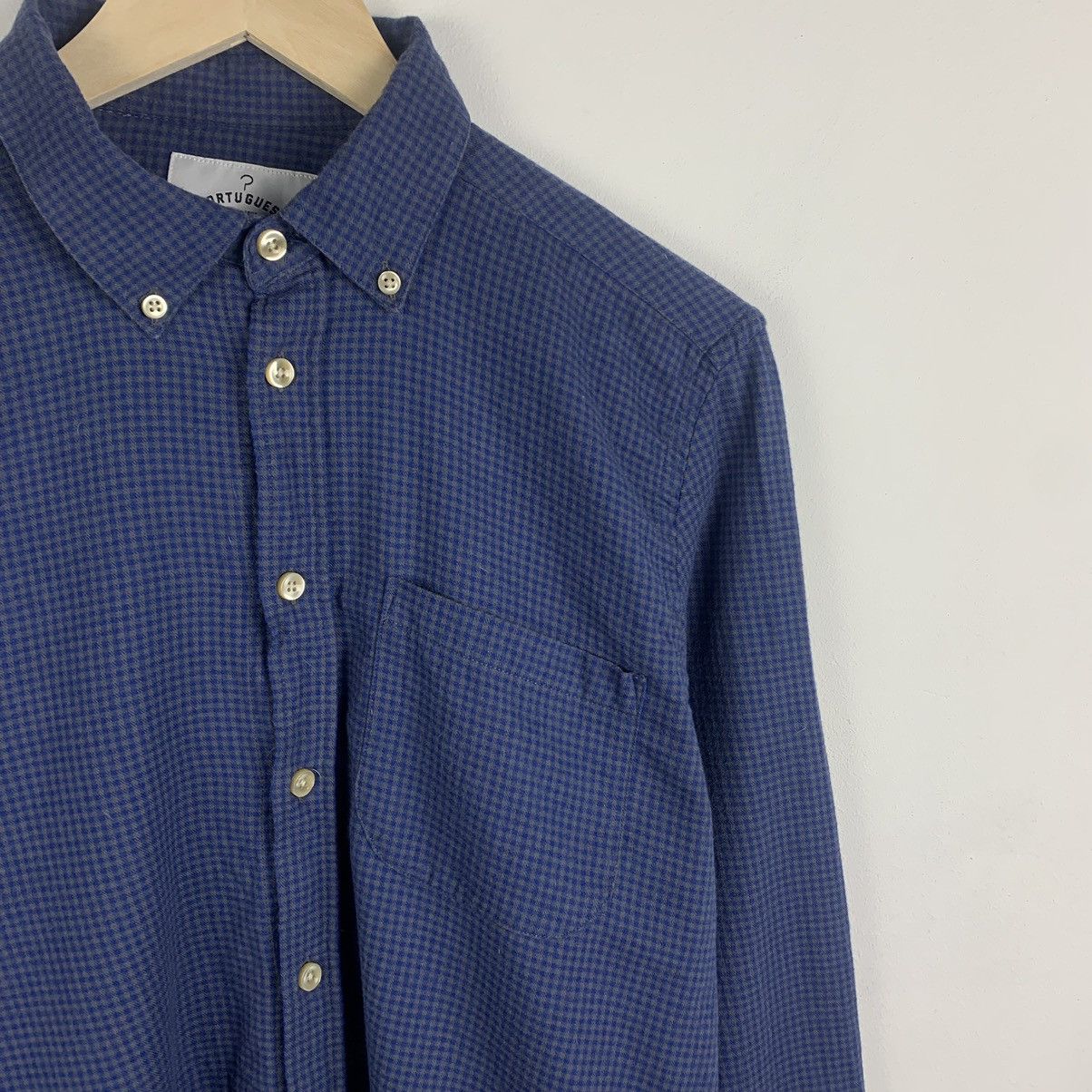 Portuguese Flannel Portuguese Flanell Shirt Buttons Up Checkered Size M Blue Size US M / EU 48-50 / 2 - 6 Thumbnail