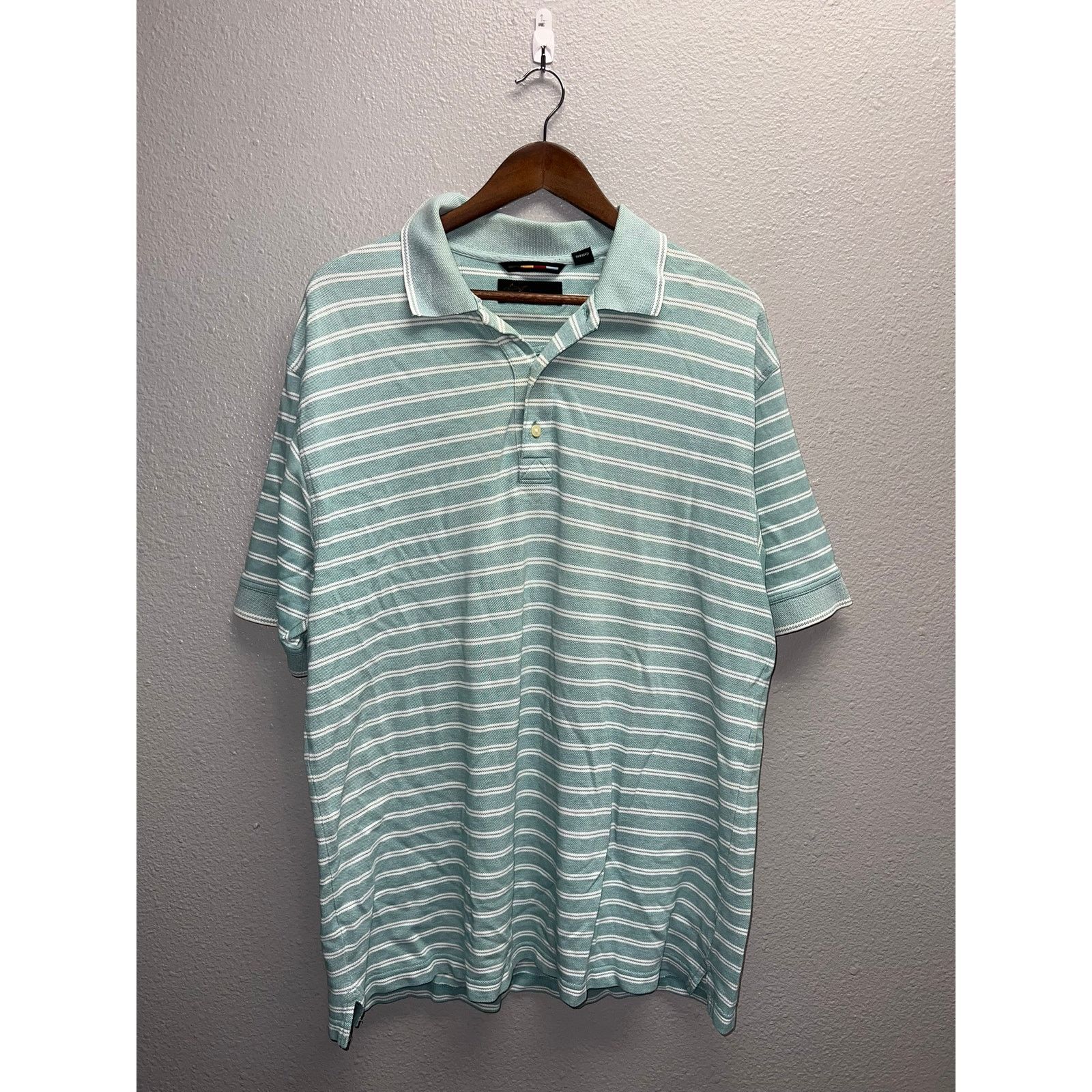 Greg Norman Greg Norman Green Polo Shirt Golfing Golf White Tee Large Size US L / EU 52-54 / 3 - 1 Thumbnail