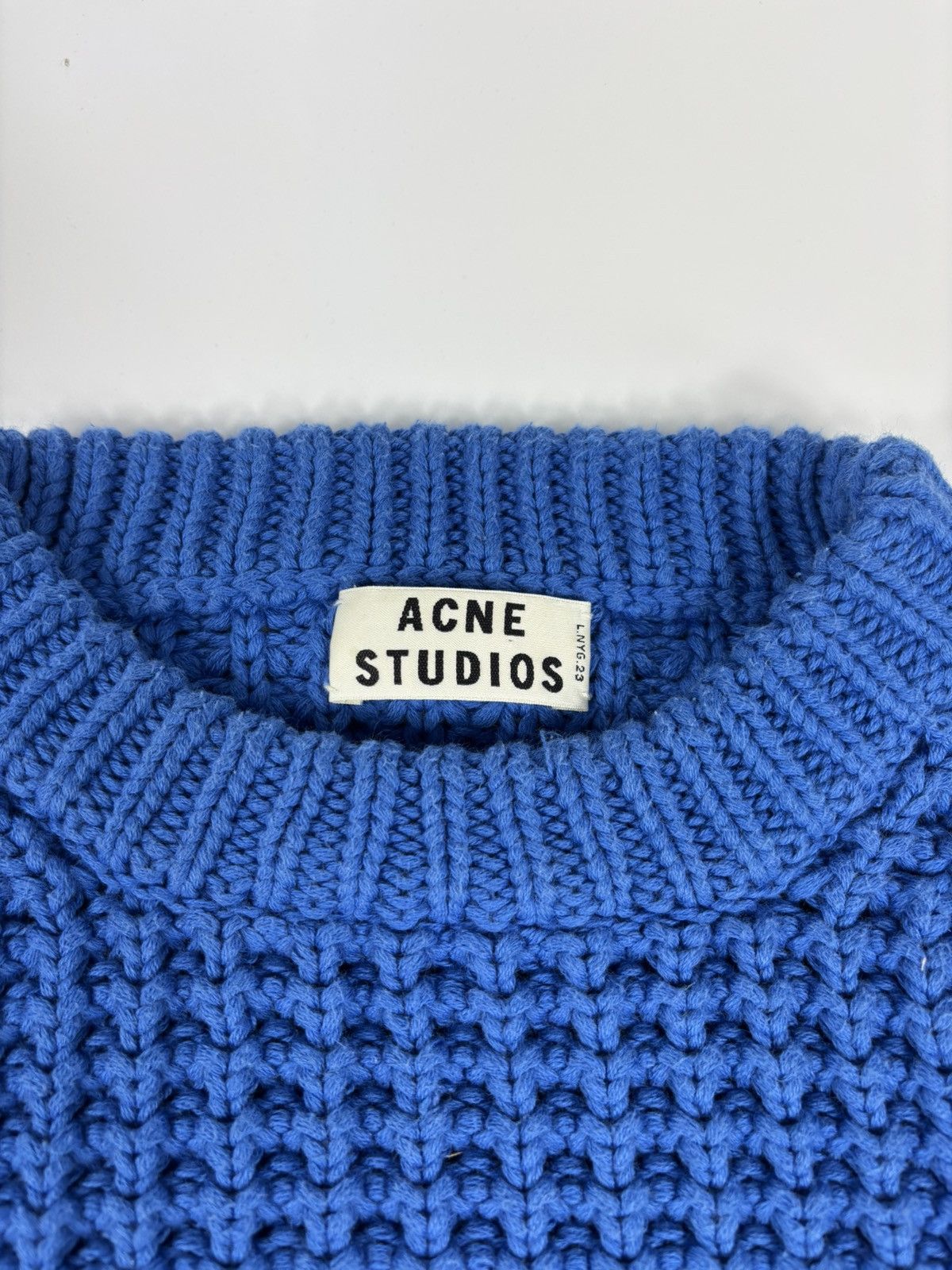 Acne Studios Sweater Blue Crop Top Acne Studios Womens Size S / US 4 / IT 40 - 4 Thumbnail