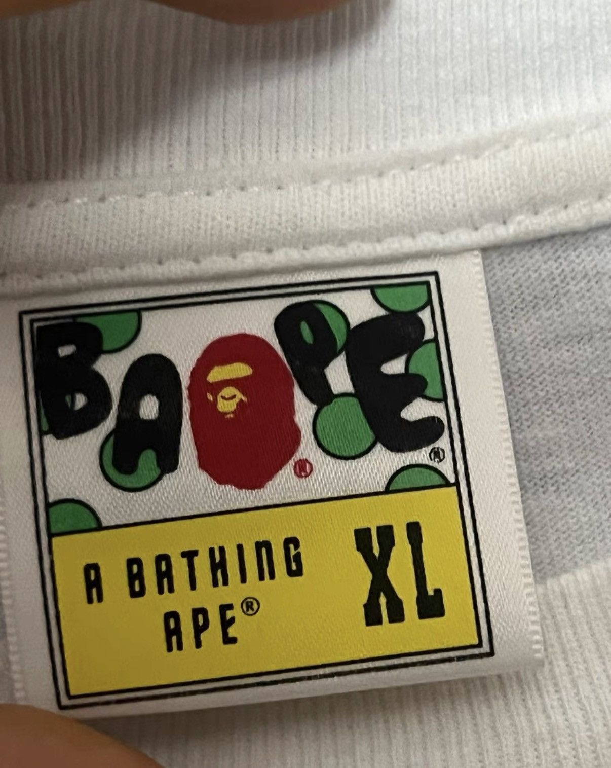 Bape BAPE OG Nigo Era, white short sleeve Size US XL / EU 56 / 4 - 4 Thumbnail