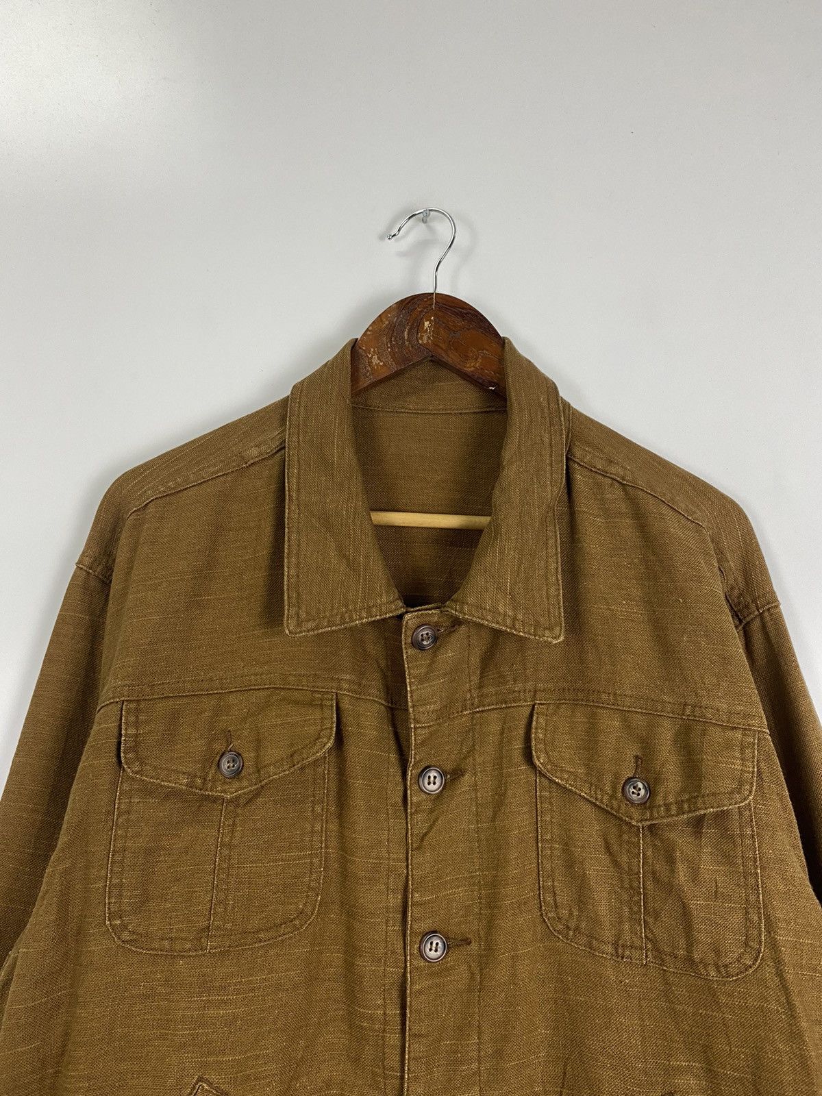 Japanese Brand × Vintage Vintage Linen Jacket Size US XL / EU 56 / 4 - 6 Thumbnail