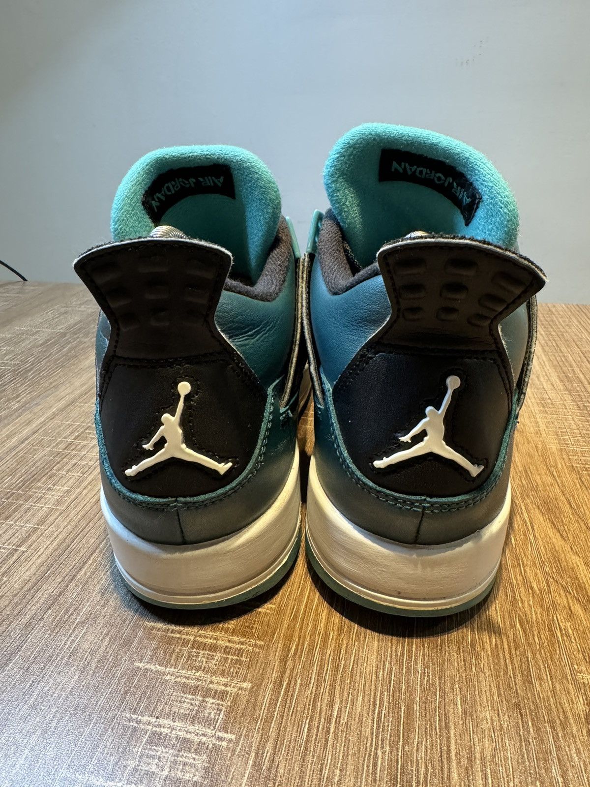 Jordan Brand NIKE AIR JORDAN 4 IV TEAL WHITE BLACK SIZE 5.5Y/ W 7 Shoes Size US 7 / IT 37 - 4 Thumbnail