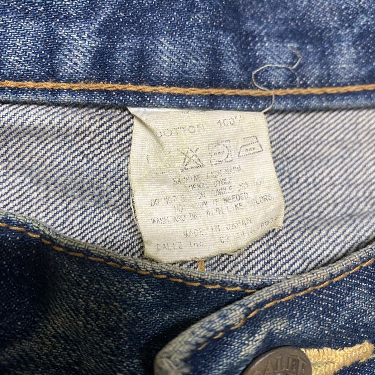 Freewheelers CALEE SUPPLY Denim Selvedge Jeans Dirty Blue Repaired Size US 32 / EU 48 - 18 Thumbnail