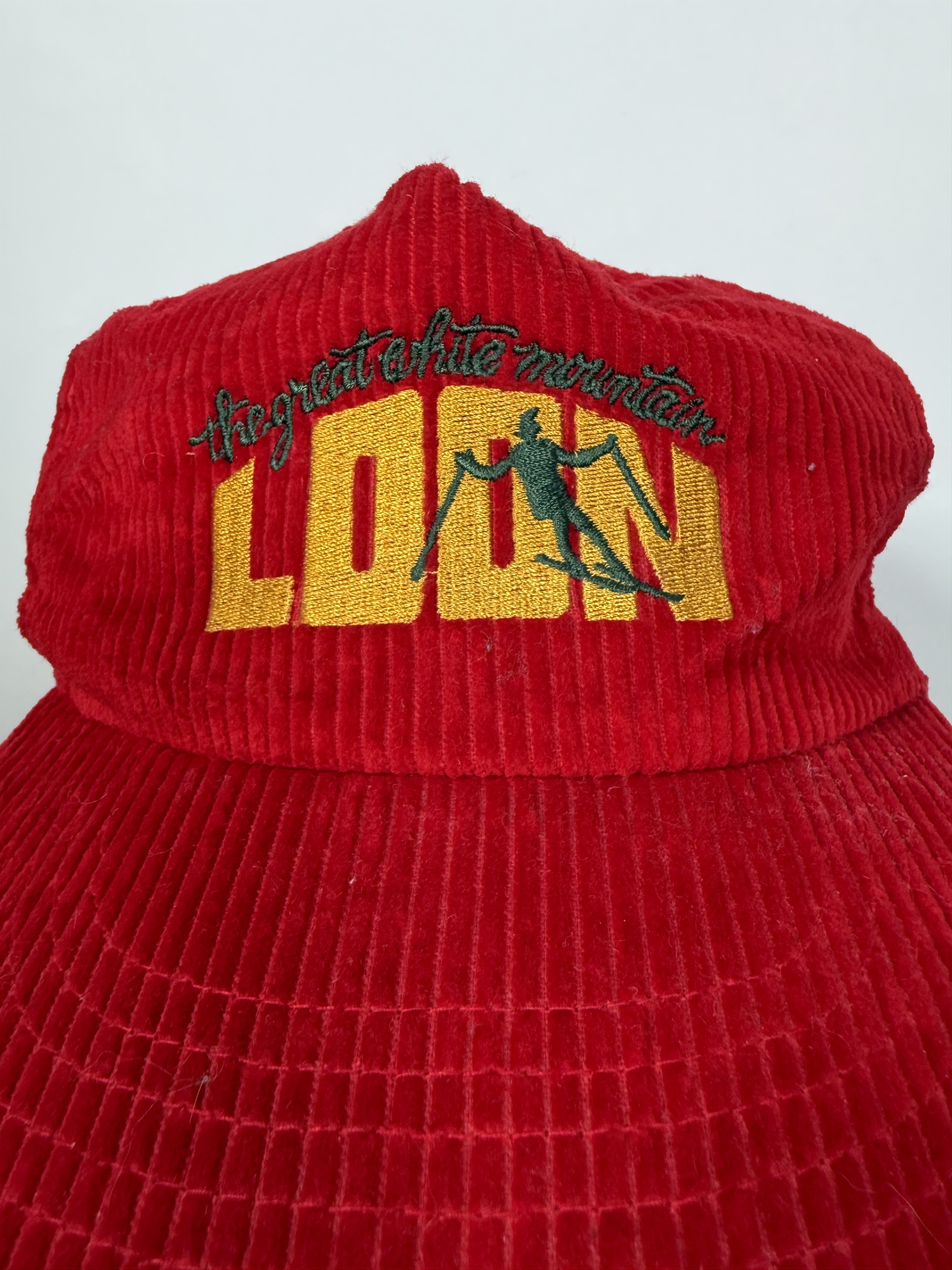 Vintage Vintage The Great White Mountain Loon Corduroy Trucker Hat Size ONE SIZE - 2 Thumbnail