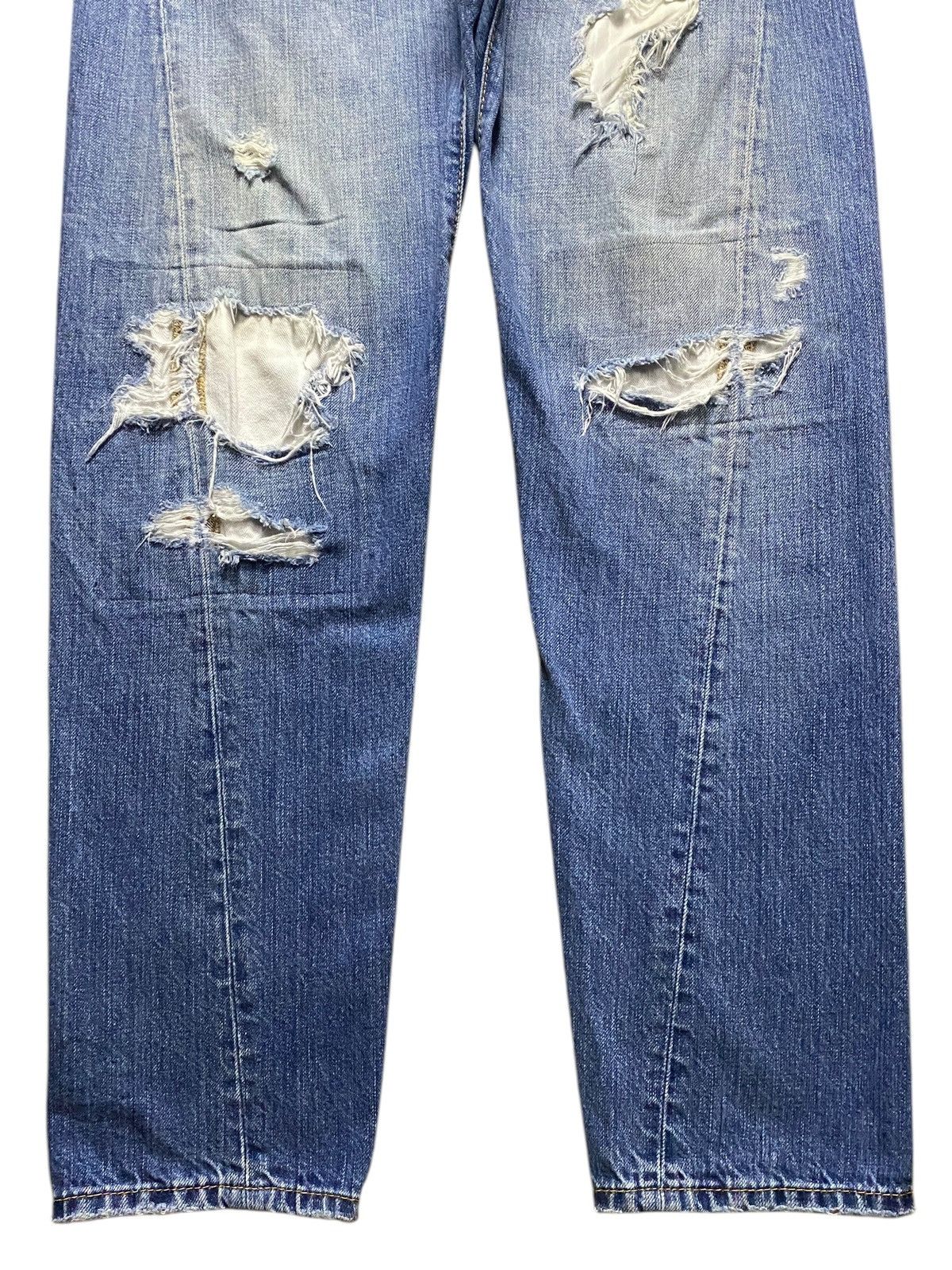 Dsquared2 Vintage Dsquared2 Blue Wash Distressed Skinny Jeans Size US 33 - 5 Thumbnail
