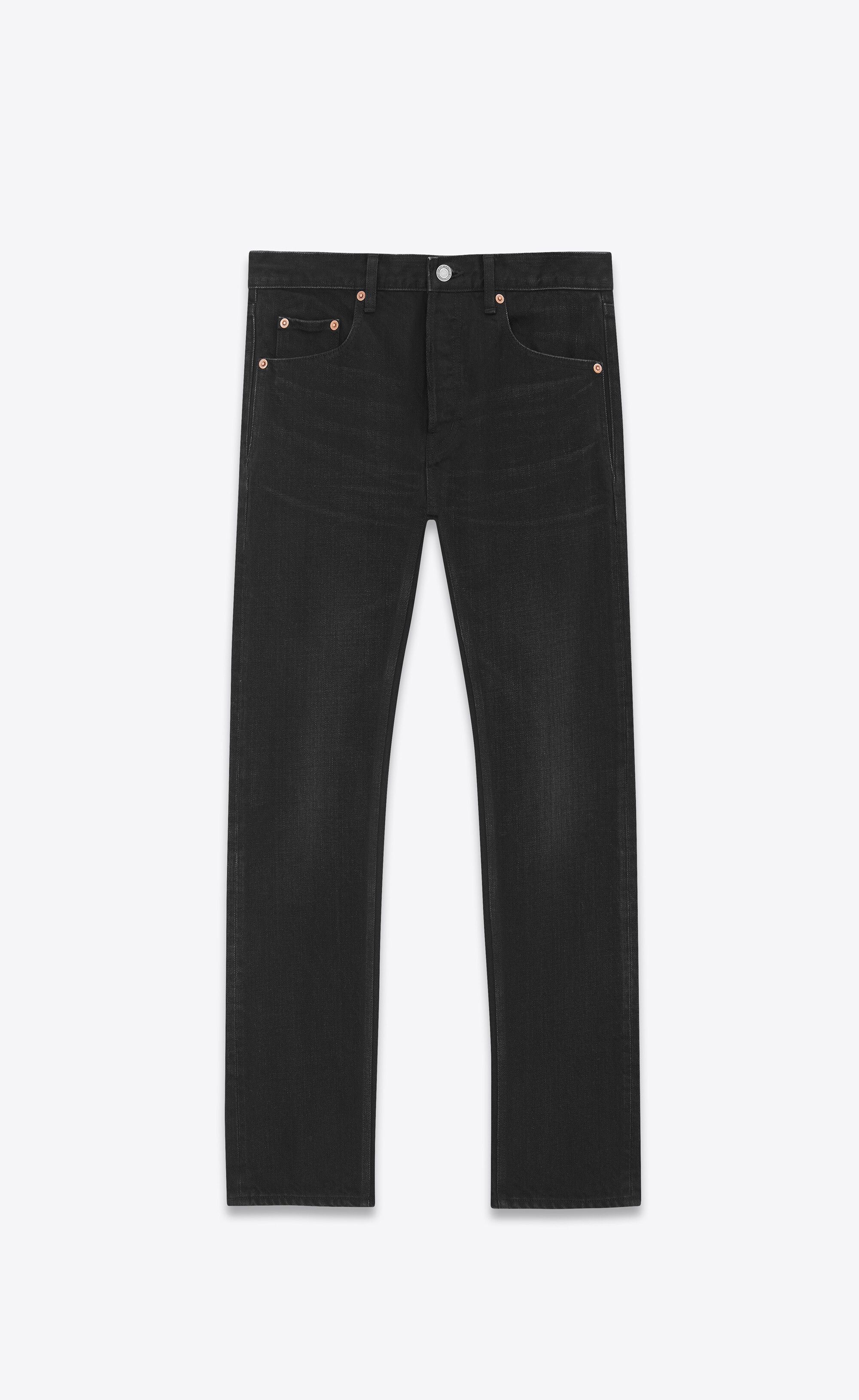 Saint Laurent Paris Saint Laurent D34 Mick Jeans - Osaka Black Denim Size US 34 / EU 50 - 5 Thumbnail