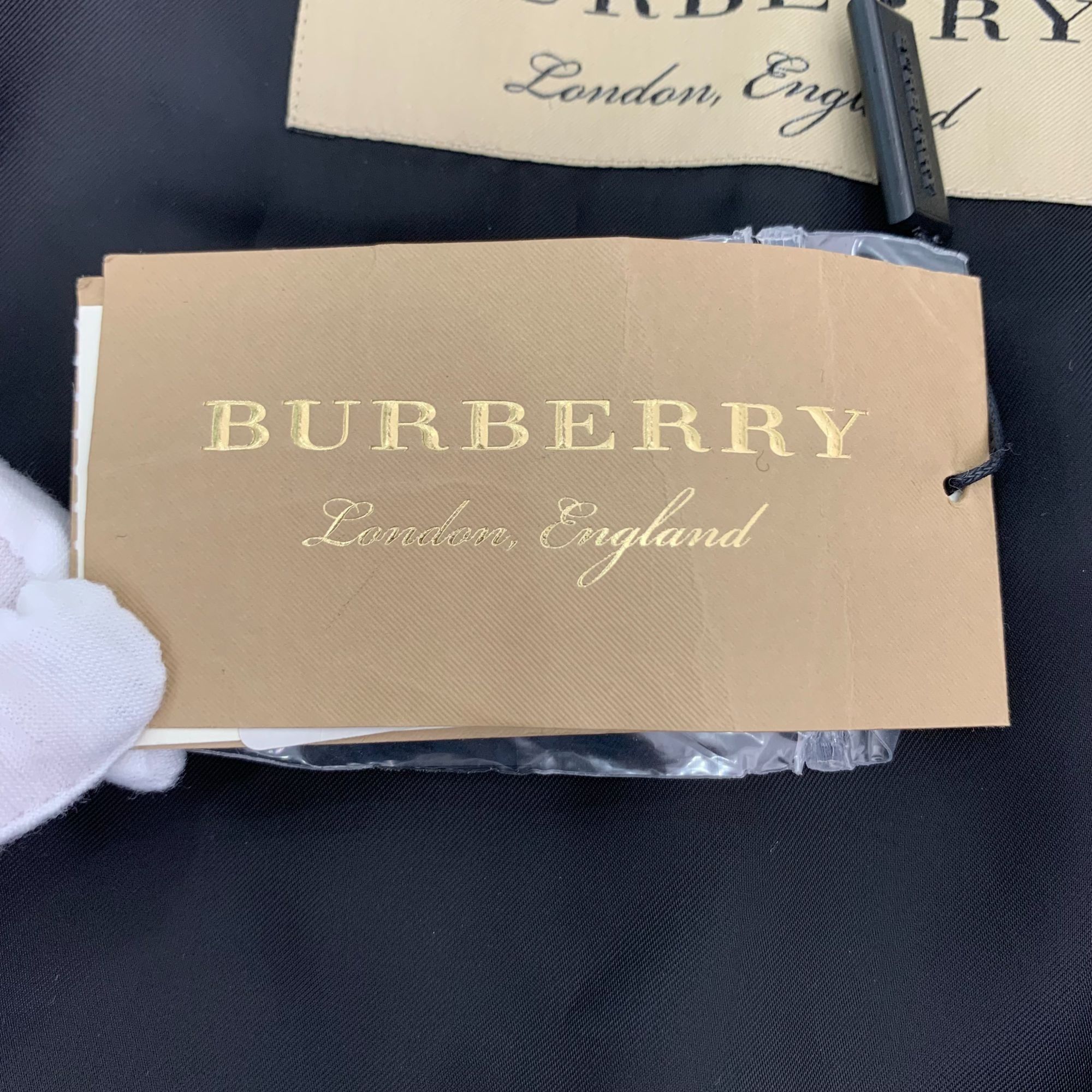 Burberry Burberry Womens Black Double-Breasted Wool Coat Size 4/6 New Size S / US 4 / IT 40 - 5 Thumbnail