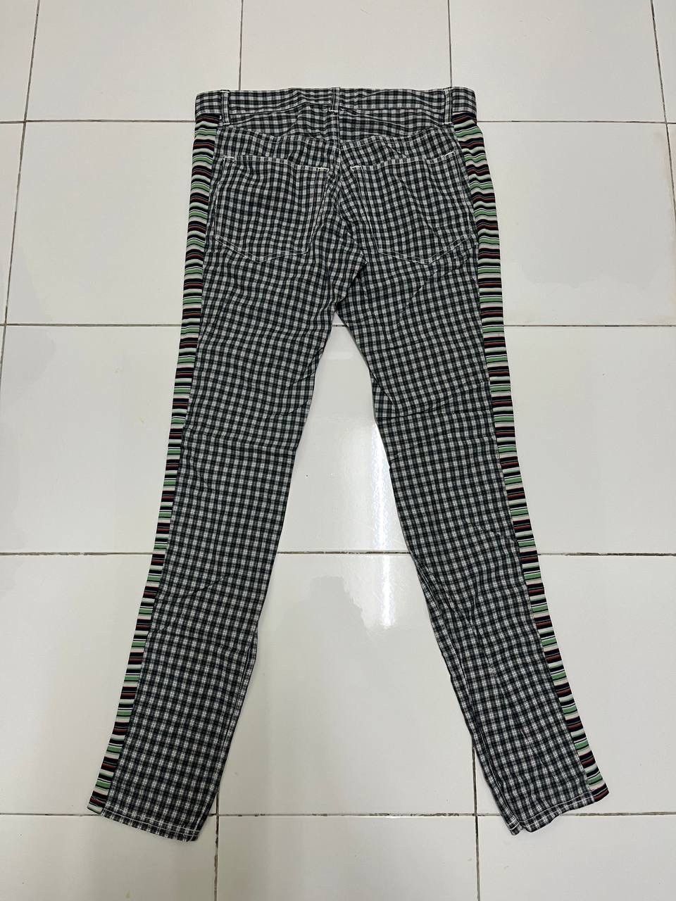 Zucca Zucca Curve Leg Checkered Pants Size US 30 / EU 46 - 4 Thumbnail