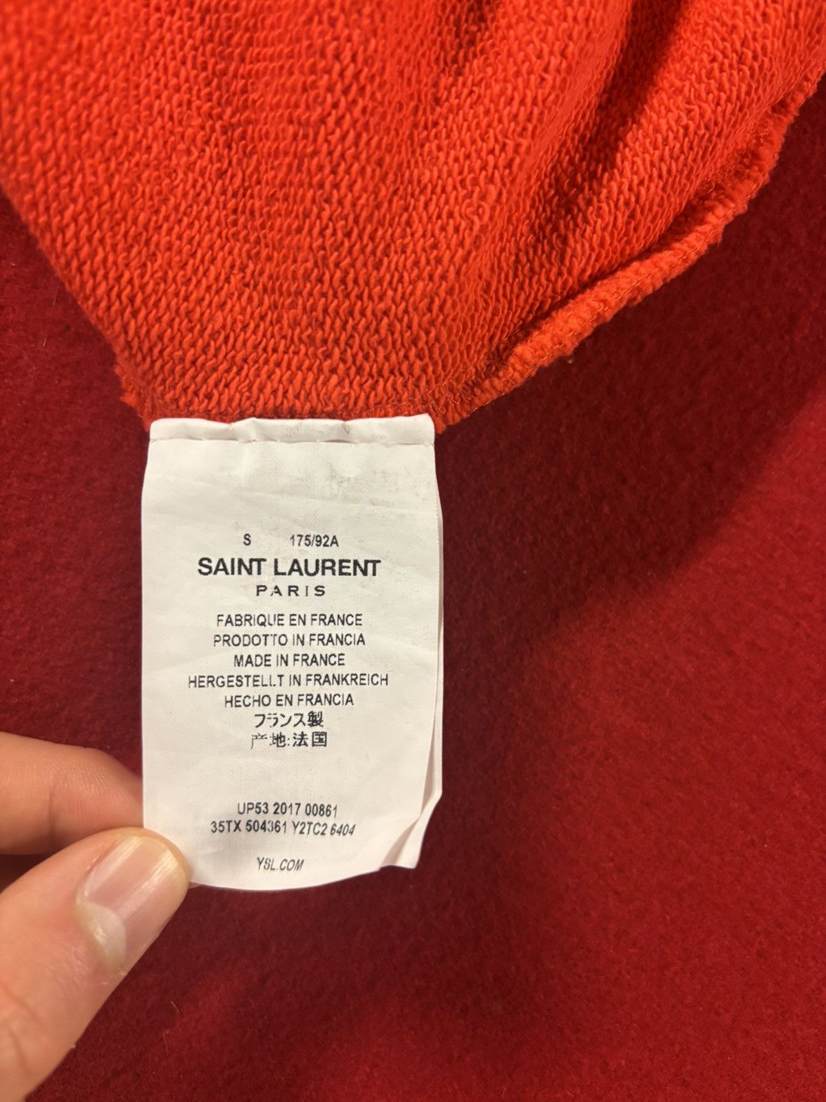 Saint Laurent Paris Saint laurent hoodie Size US XS / EU 42 / 0 - 6 Thumbnail