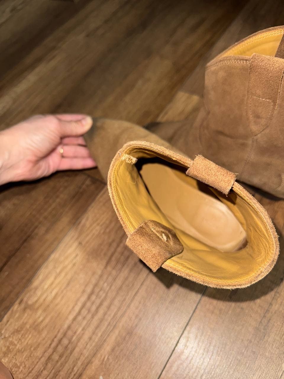 Isabel Marant Isabel Marant Dewina Suede Western Boots Camel 38 Size US 8 / IT 38 - 4 Thumbnail