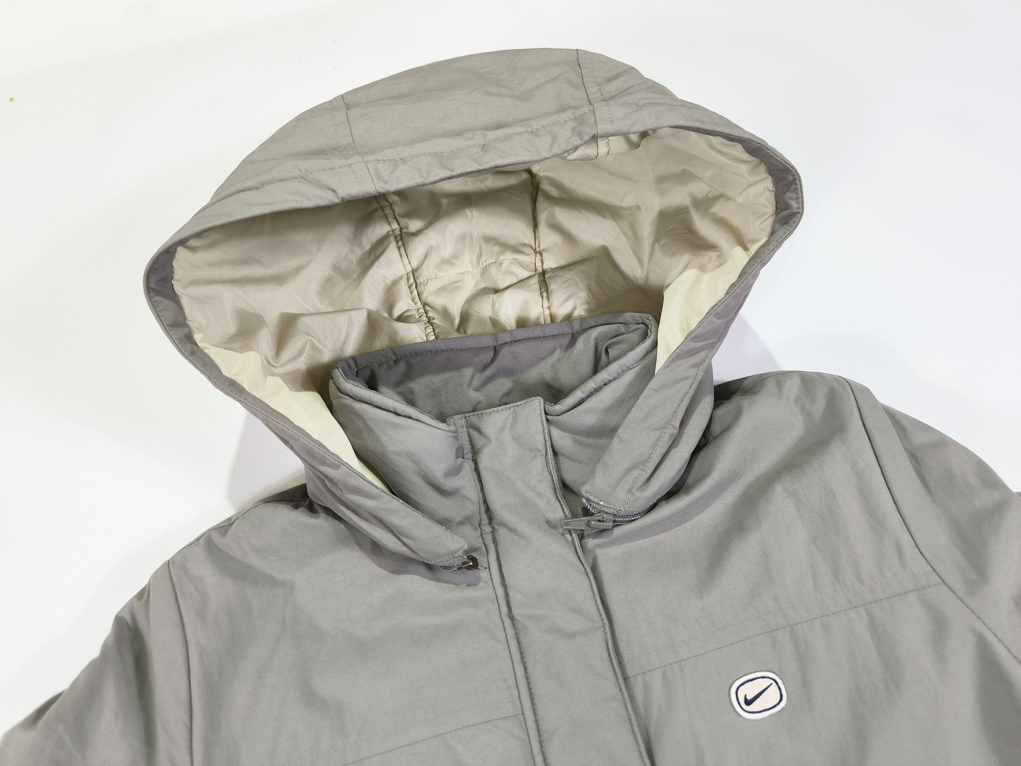 Nike Vintage Nike Gray Hooded Jacket Size XS Y2K Size XS / US 0-2 / IT 36-38 - 5 Thumbnail