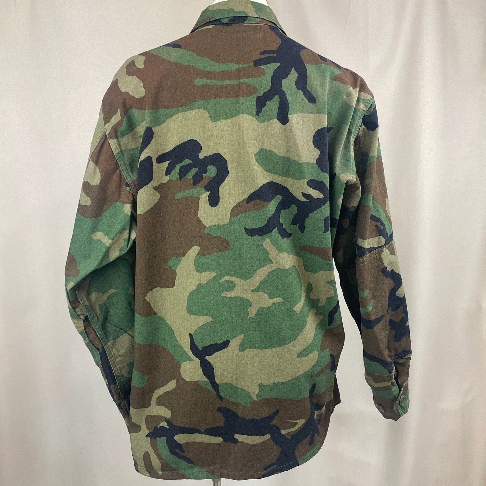 Vintage 90s Army Coat Mens (L) Camo Woodland BDU Tactical USA Size US L / EU 52-54 / 3 - 5 Thumbnail