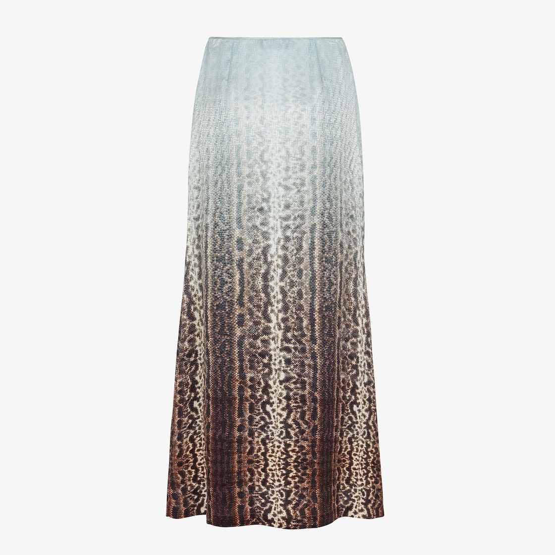 Fendi o1s1wg110925 Skirt in Brown/Light Blue Size 30" / US 8 / IT 44 - 1 Thumbnail