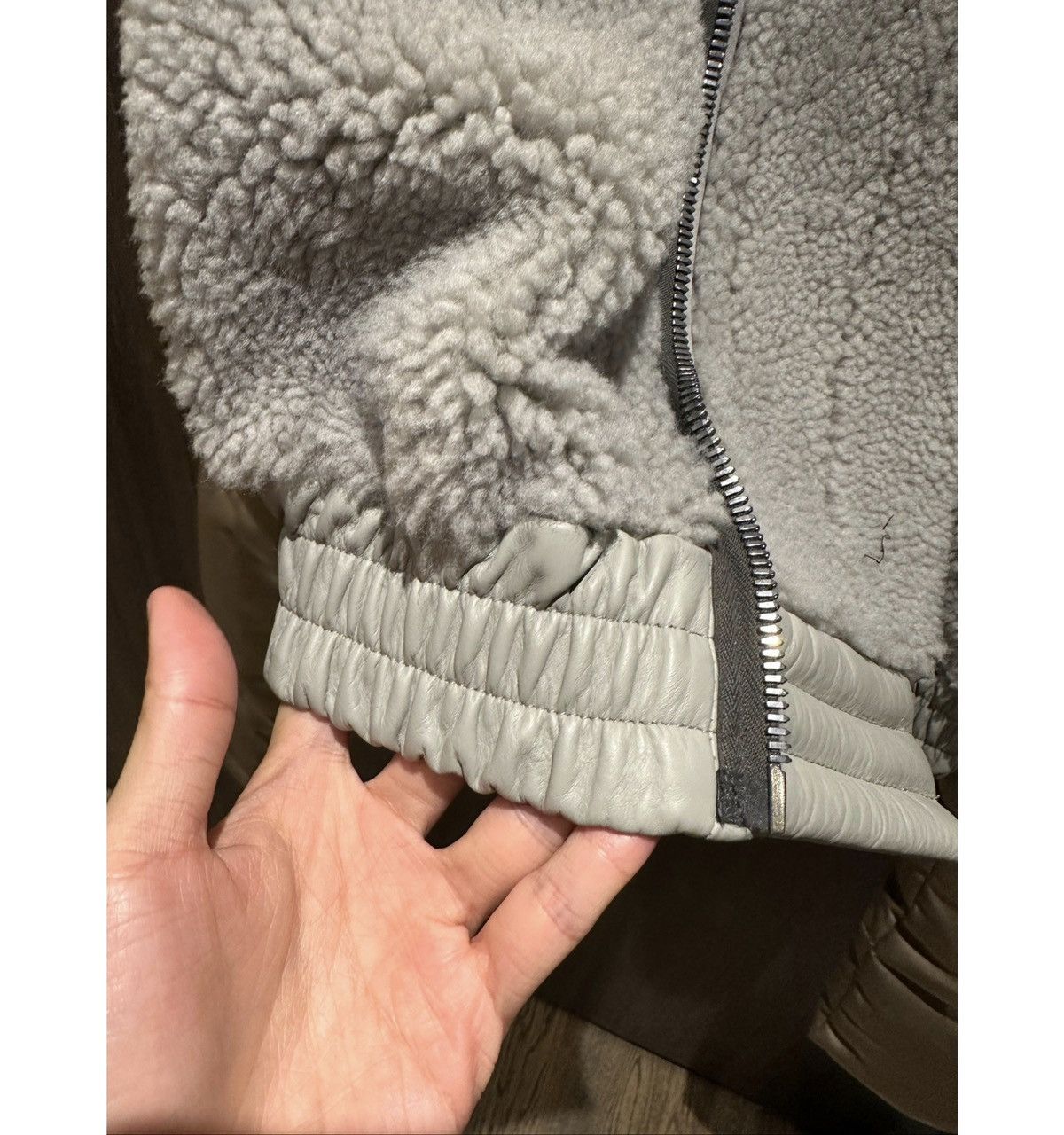 Rick Owens Rick Owens AW19 Zionic shearling Larry cropped jacket Size US M / EU 48-50 / 2 - 6 Thumbnail