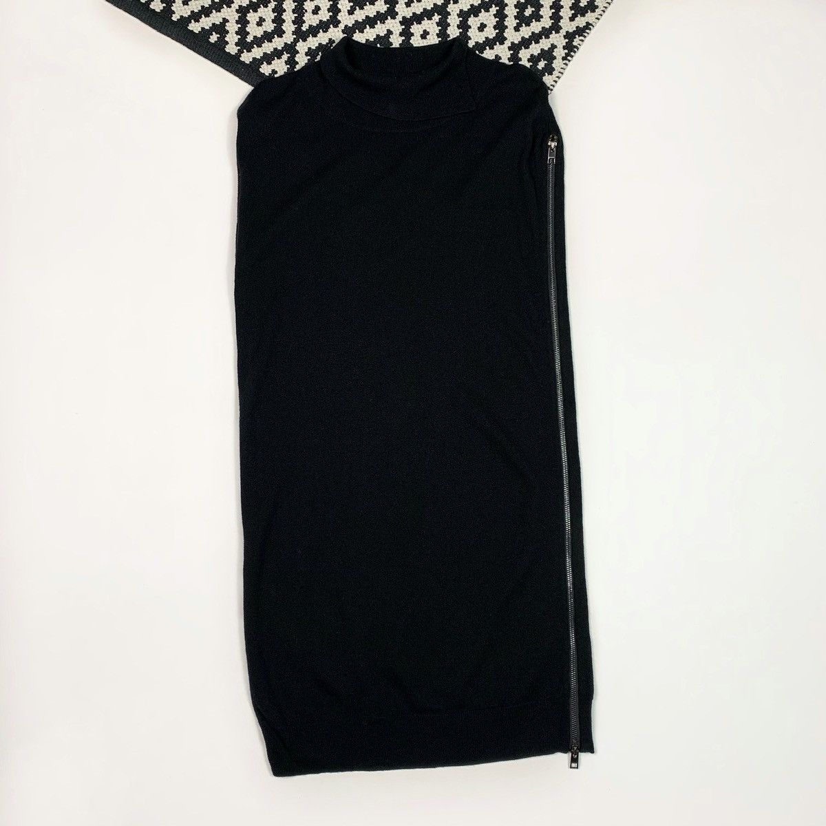 Allsaints Allsaints Kaninda Dress Zip Wool Cashmere Black Size 8 Size M / US 6-8 / IT 42-44 - 4 Thumbnail
