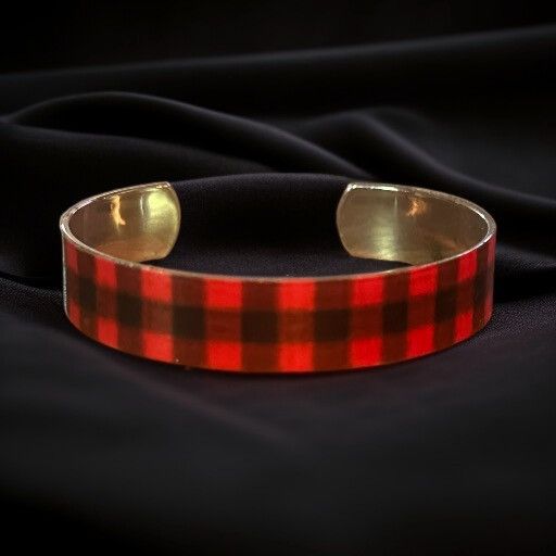 Other Red buffalo check bangle cuff bracelet Size ONE SIZE - 1 Thumbnail