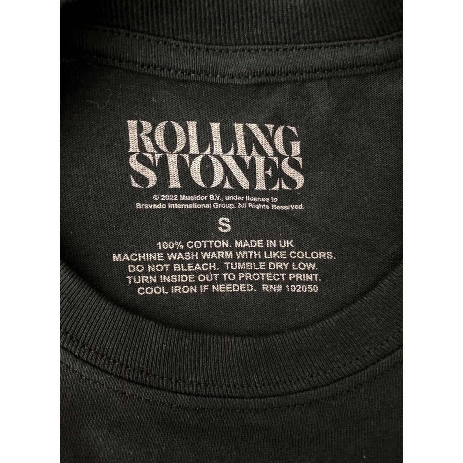 Vintage Rolling Stones 2022 Eurorean tour band tee Shirt Mens S Black Size US S / EU 44-46 / 1 - 5 Thumbnail