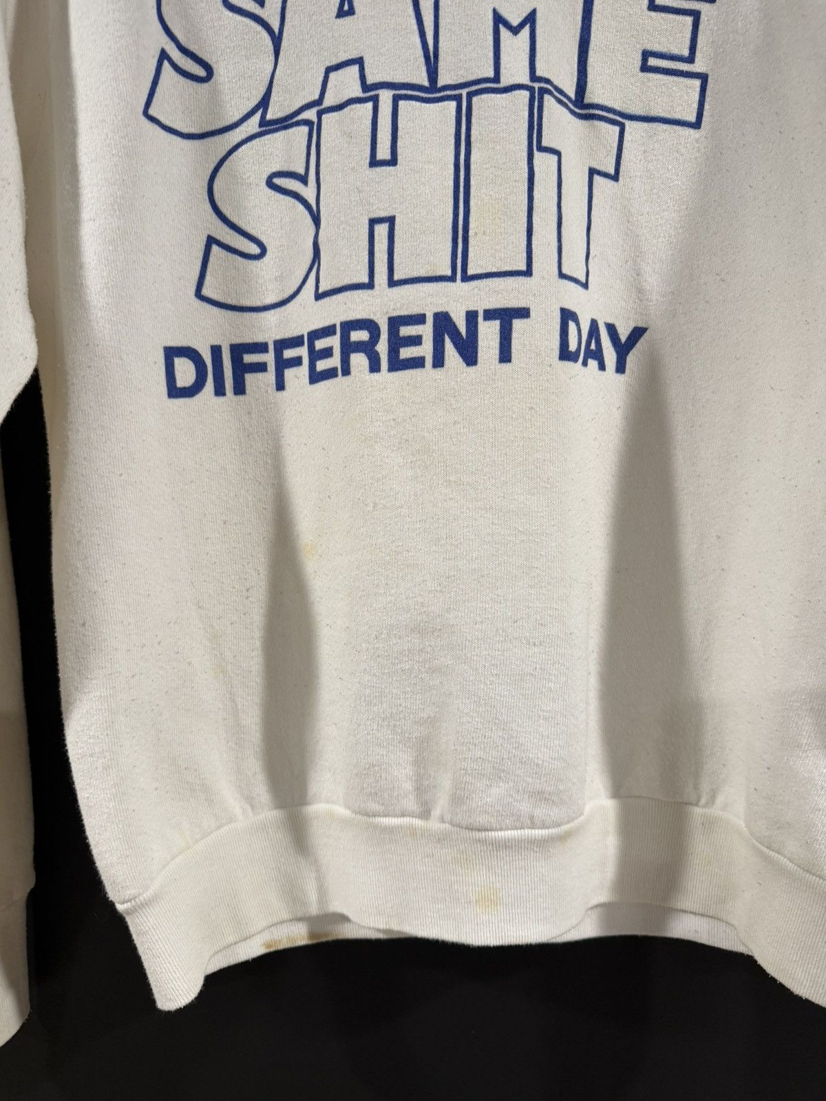 Vintage 1980s Vintage Same Shit Comedy Humor Grunge Sweatshirt L Size US L / EU 52-54 / 3 - 4 Thumbnail