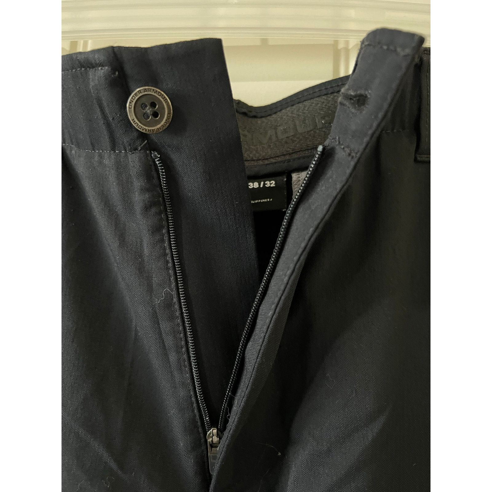 Under Armour UA Tech Pants Smooth stretchy fabric waistband Black 38x32 Size US 38 / EU 54 - 8 Thumbnail