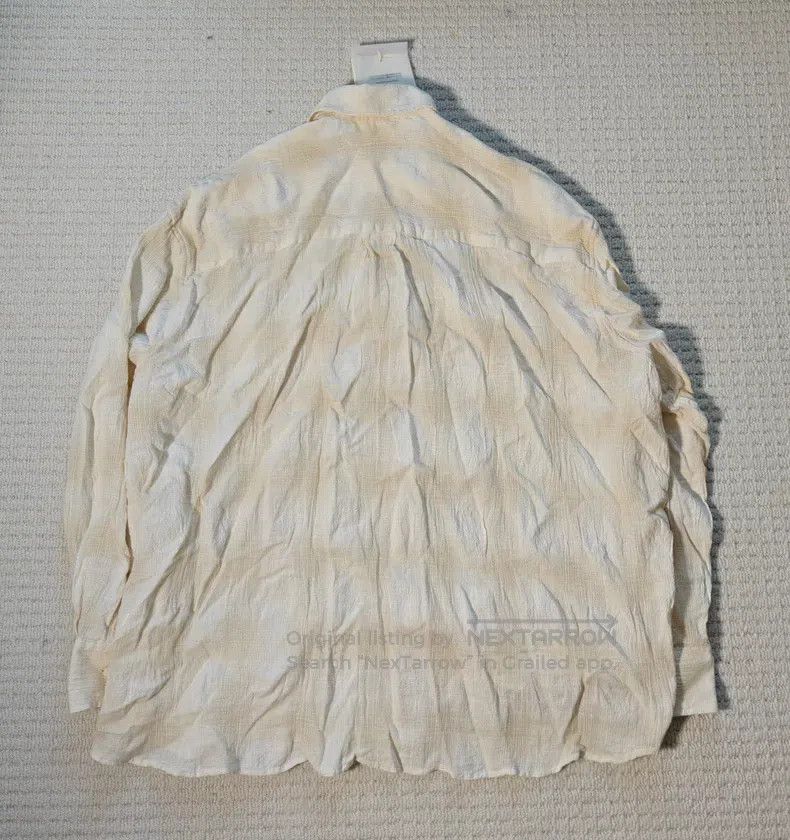 Our Legacy Our Legacy Gingham Bubbles Cotton, Linen Beige Long Sleeve Size US M / EU 48-50 / 2 - 2 Thumbnail