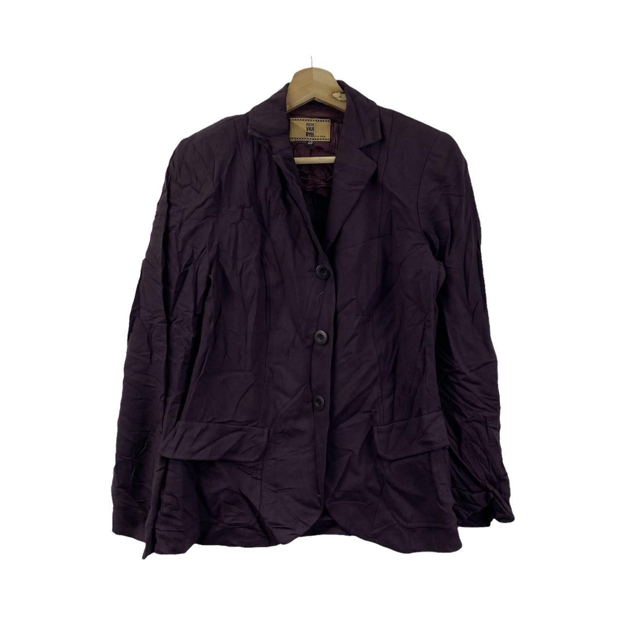 Vintage Vtg IRENE VAN RYB Pour Idem 3 Button Purple Blazer Sport Size S / US 4 / IT 40 - 1 Thumbnail
