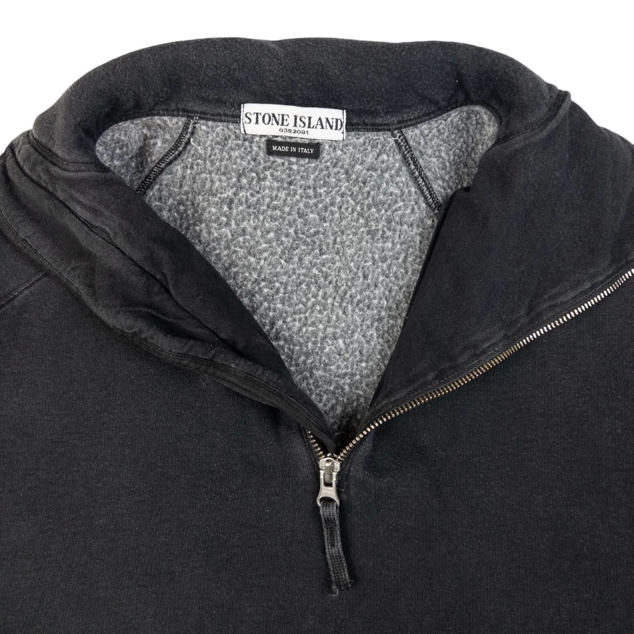 Vintage Stone Island Q Zip Asymmetrical Sweatshirt Size M