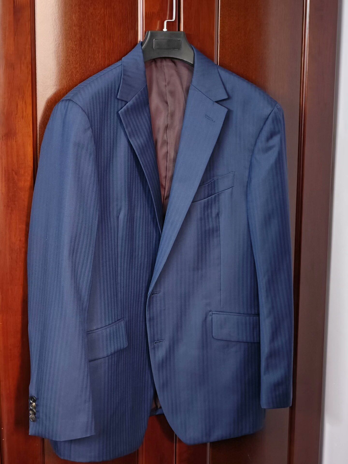 Japanese Brand Custom Italian Wool Blend Suit Jacket Size US L / EU 52-54 / 3 - 1 Thumbnail