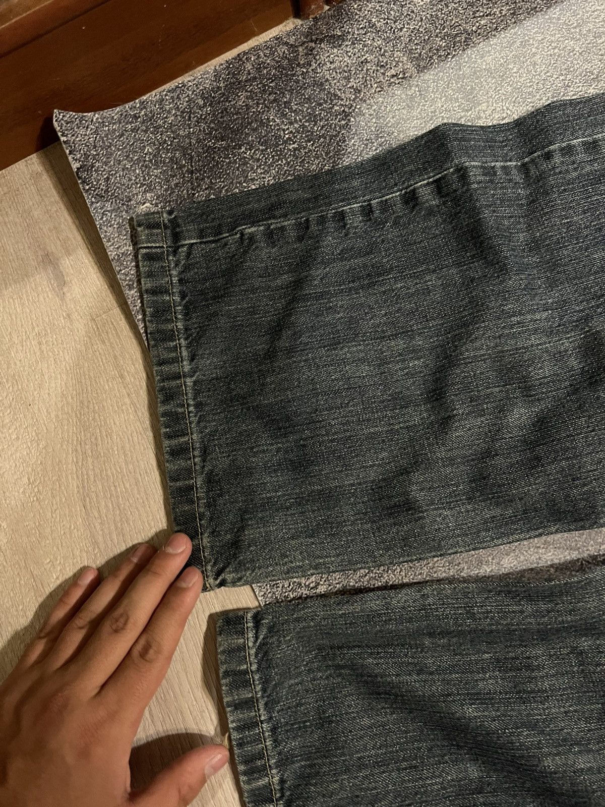 Vintage CRAZY Mega Baggy Darkwear Y2K Swag Jeans / Number Nine Style Size US 38 / EU 54 - 5 Thumbnail