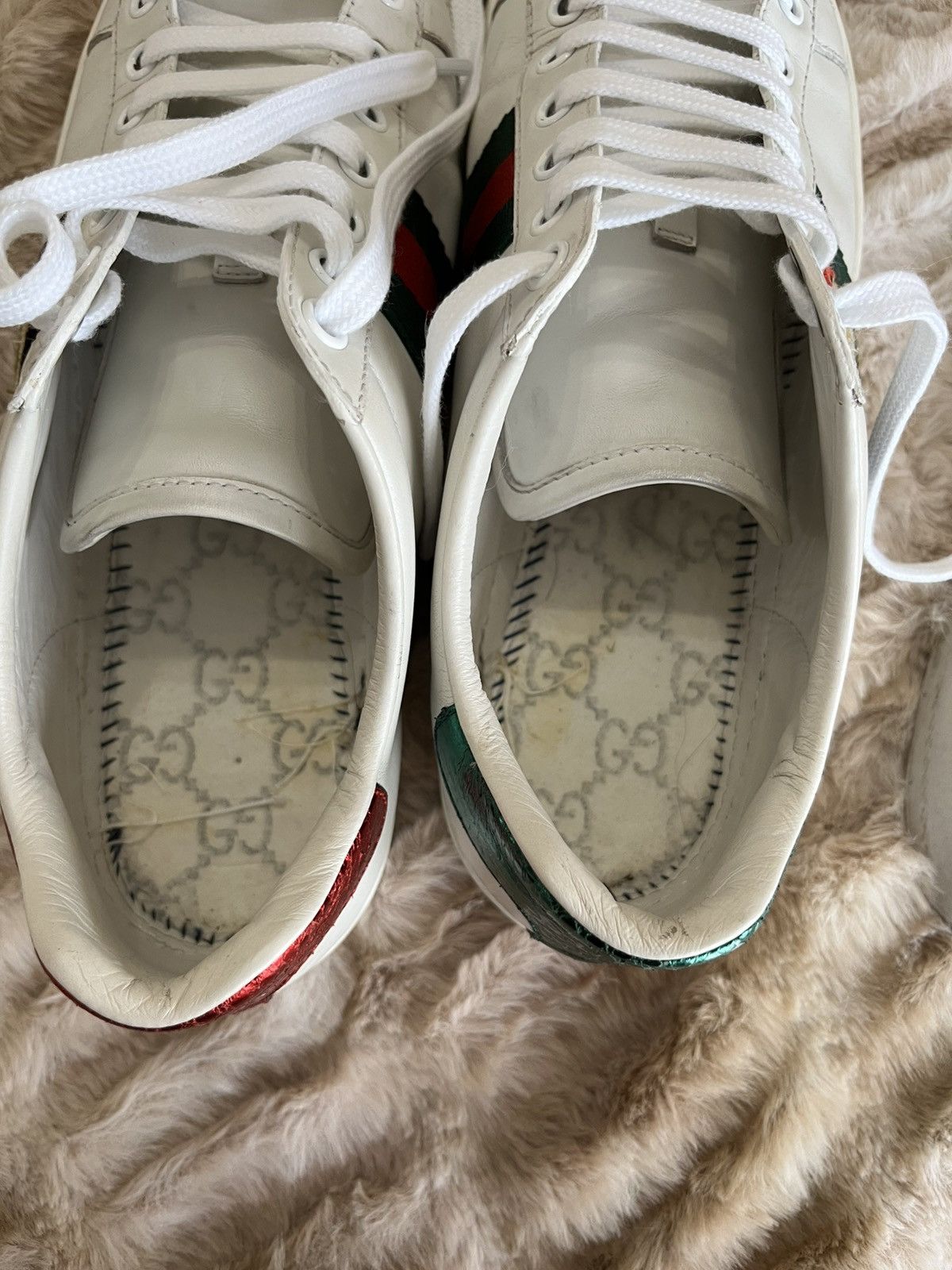 Gucci Gucci Ace Rooster Sneaker Size US 8 / IT 38 - 11 Thumbnail