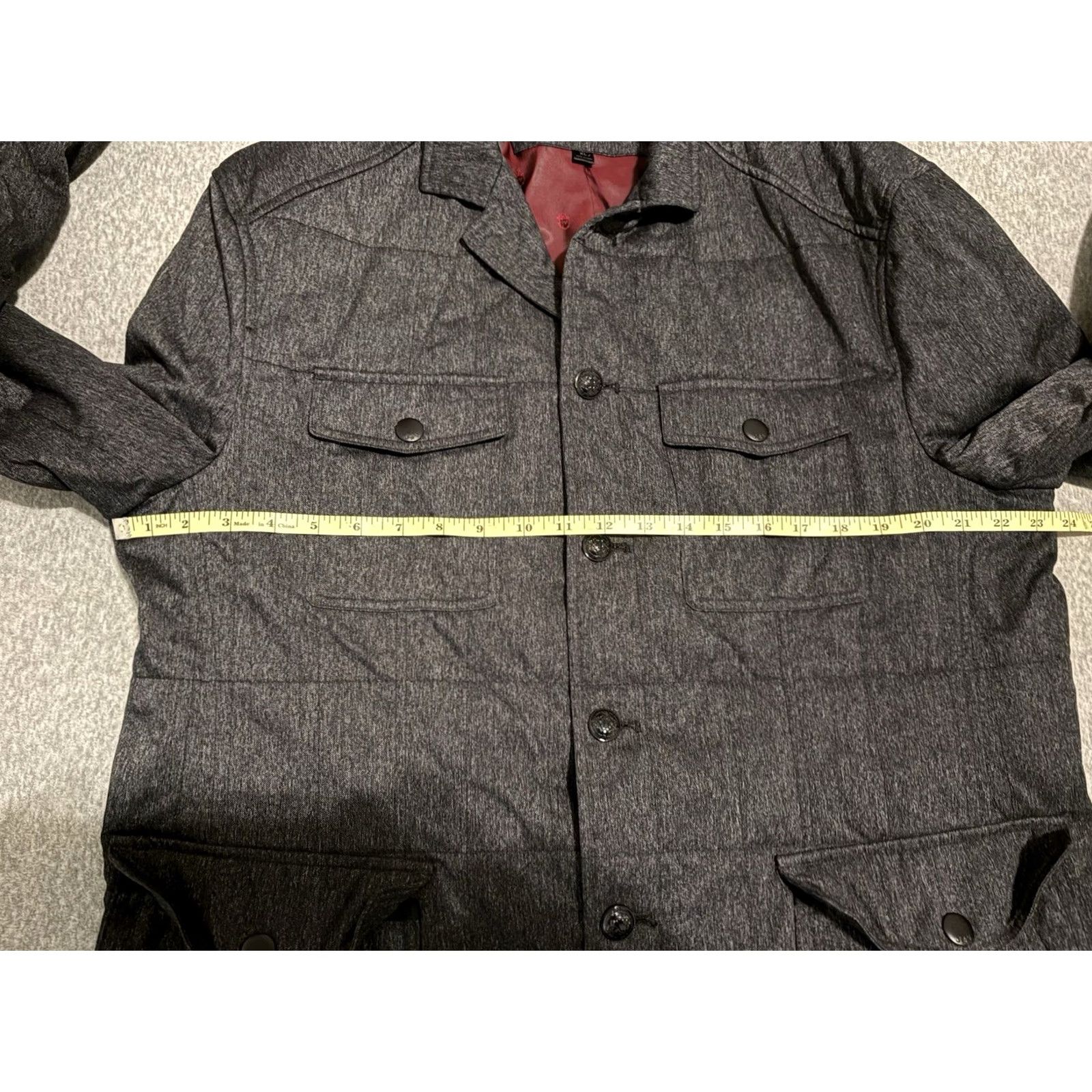John Varvatos John Varvatos Jacket Gray XL Men Button Up Luxe Size US XL / EU 56 / 4 - 5 Thumbnail
