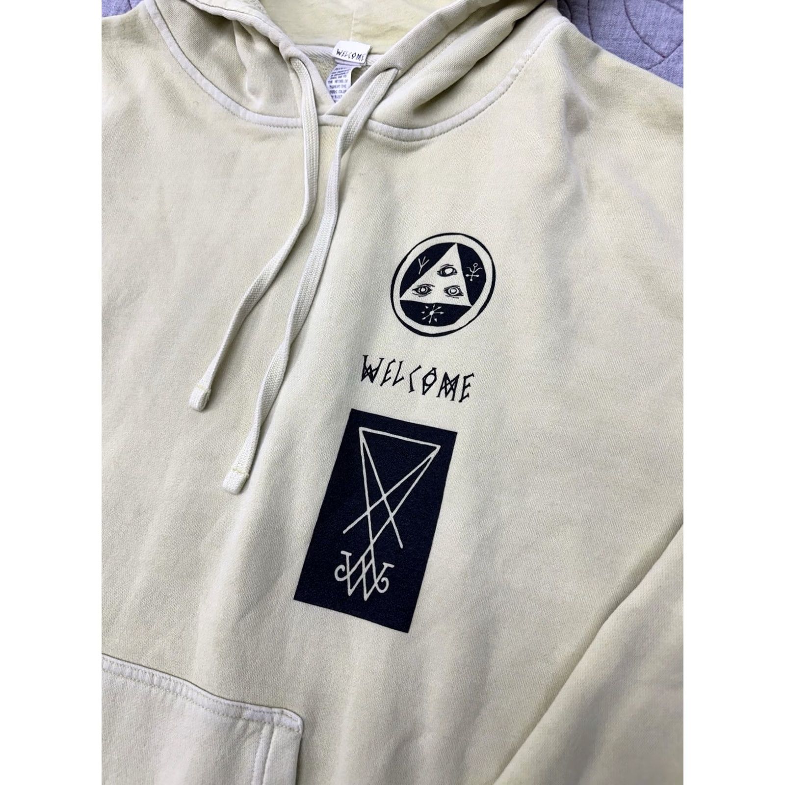 Welcome Skateboards Welcome Skateboards Hoodie Men’s Size XL Yellow Pigment Dyed Skull Possum Pullover Skateboarding Size US XL / EU 56 / 4 - 2 Thumbnail